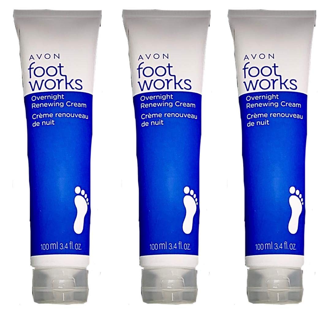 Foto 2 pulgar | Crema Para Pies Avon Foot Works Overnight Renewing, Paquete De 3 - Venta Internacional.