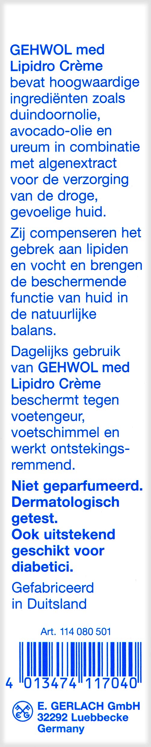 Foto 4 pulgar | Crema Gehwol Med Lipidro Para Unisex 75 Ml - Venta Internacional.