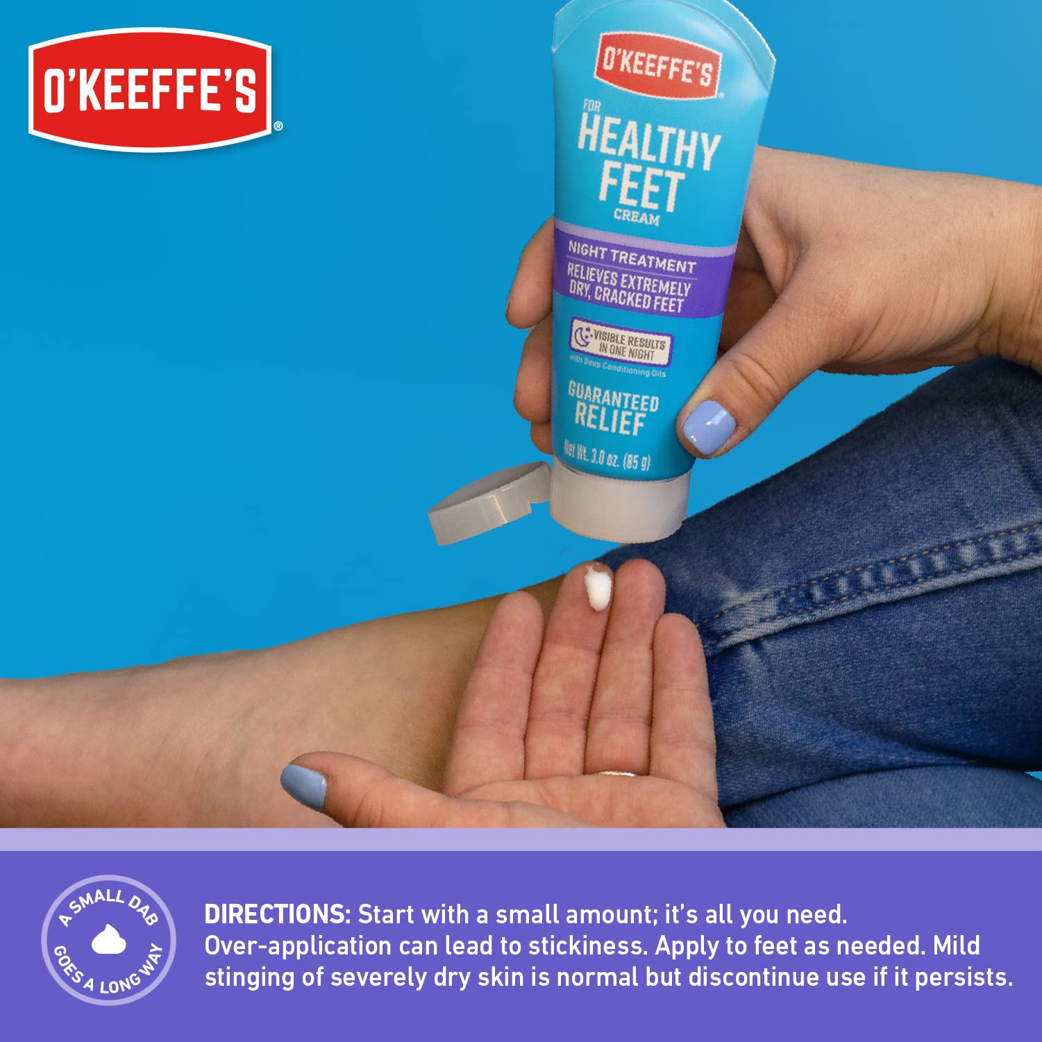 Foto 8 pulgar | Crema Para Pies O'keeffe's For Healthy Feet, Tratamiento Nocturno, 90 Ml, 2 Unidades - Venta Internacional.