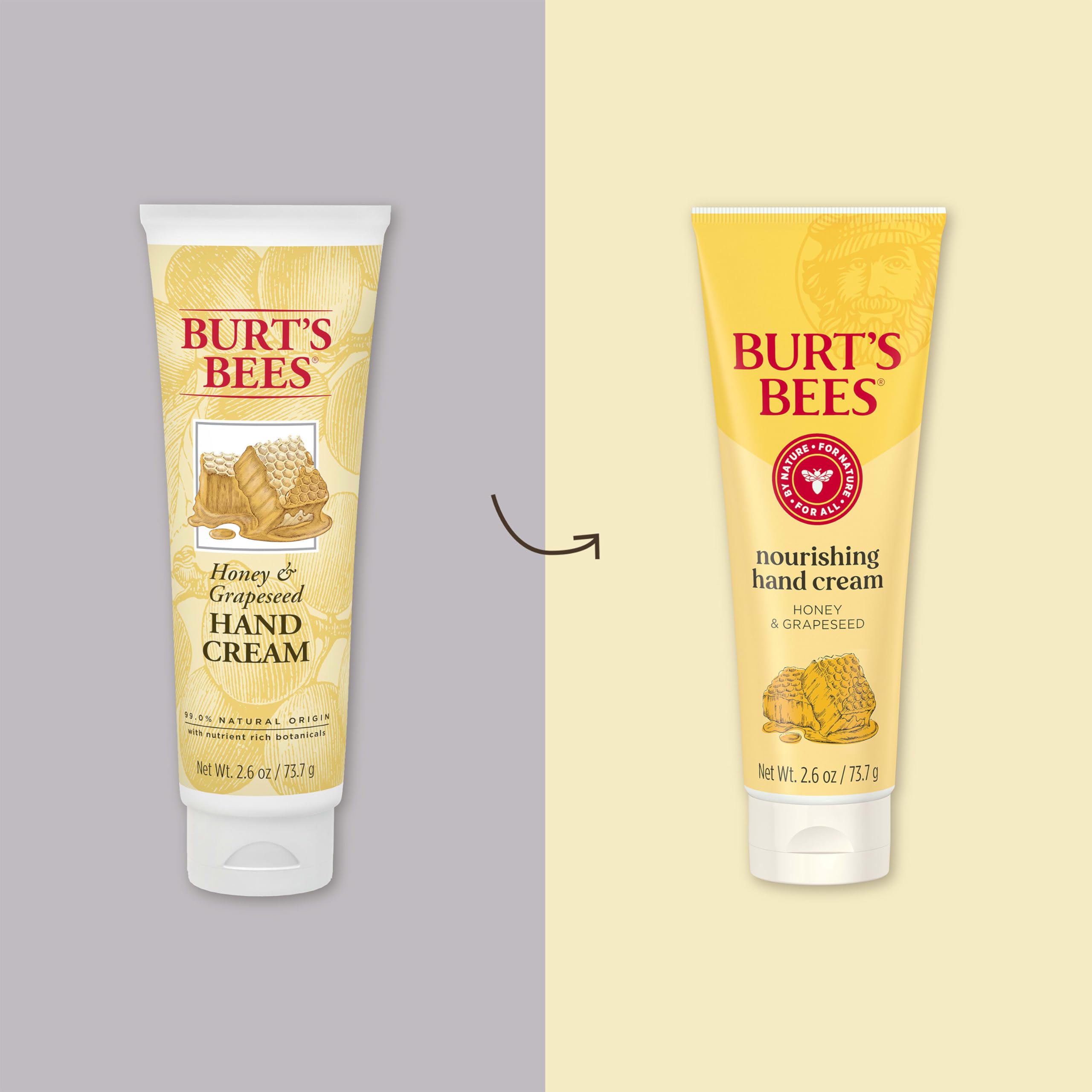 Foto 2 | Crema De Manos Burt's Bees, Aceite Nutritivo De Miel Y Semillas De Uva, 75 Ml - Venta Internacional.