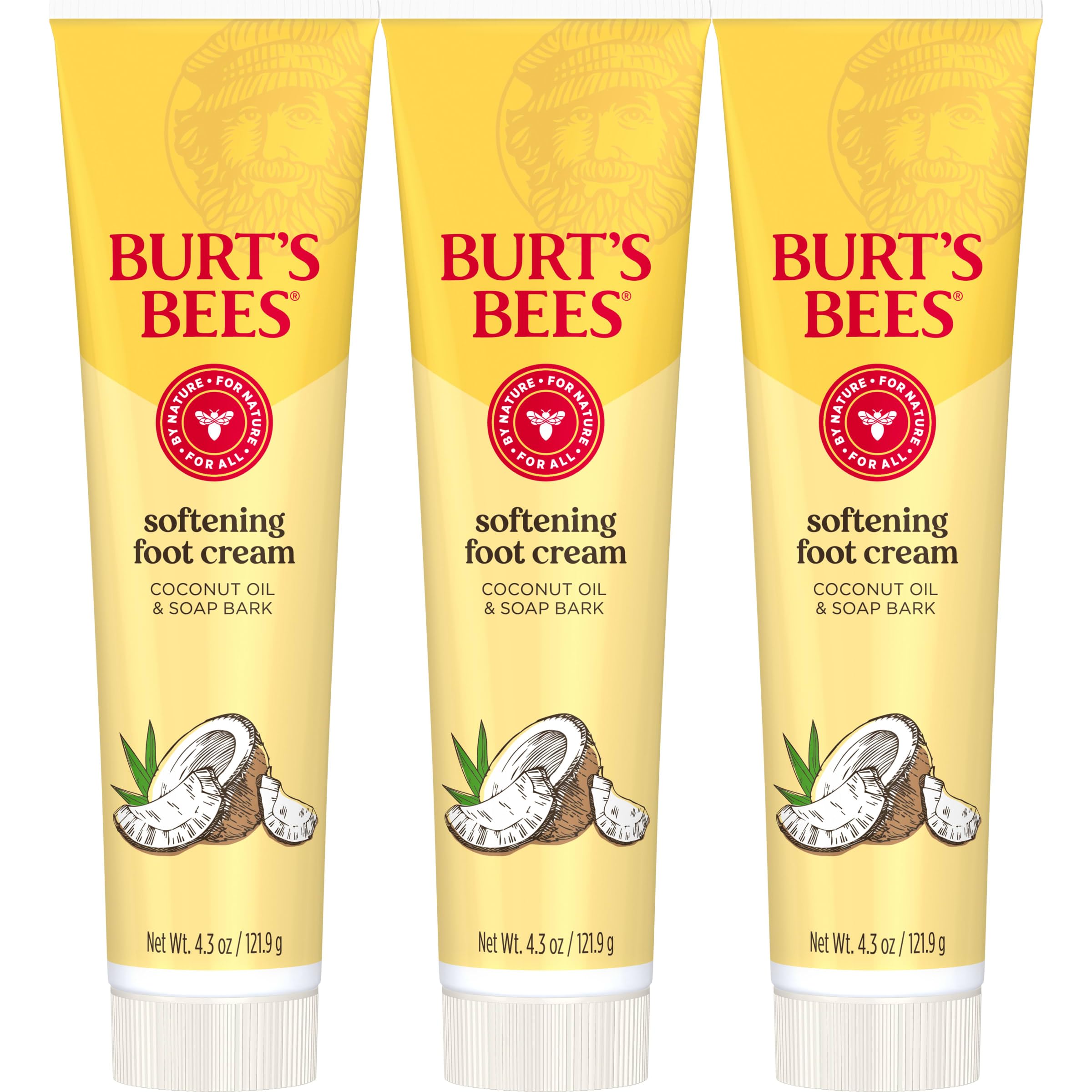 Crema Para Pies Burt's Bees Suavizante Con Aceite De Coco 125 Ml (paquete De 3) - Venta Internacional.