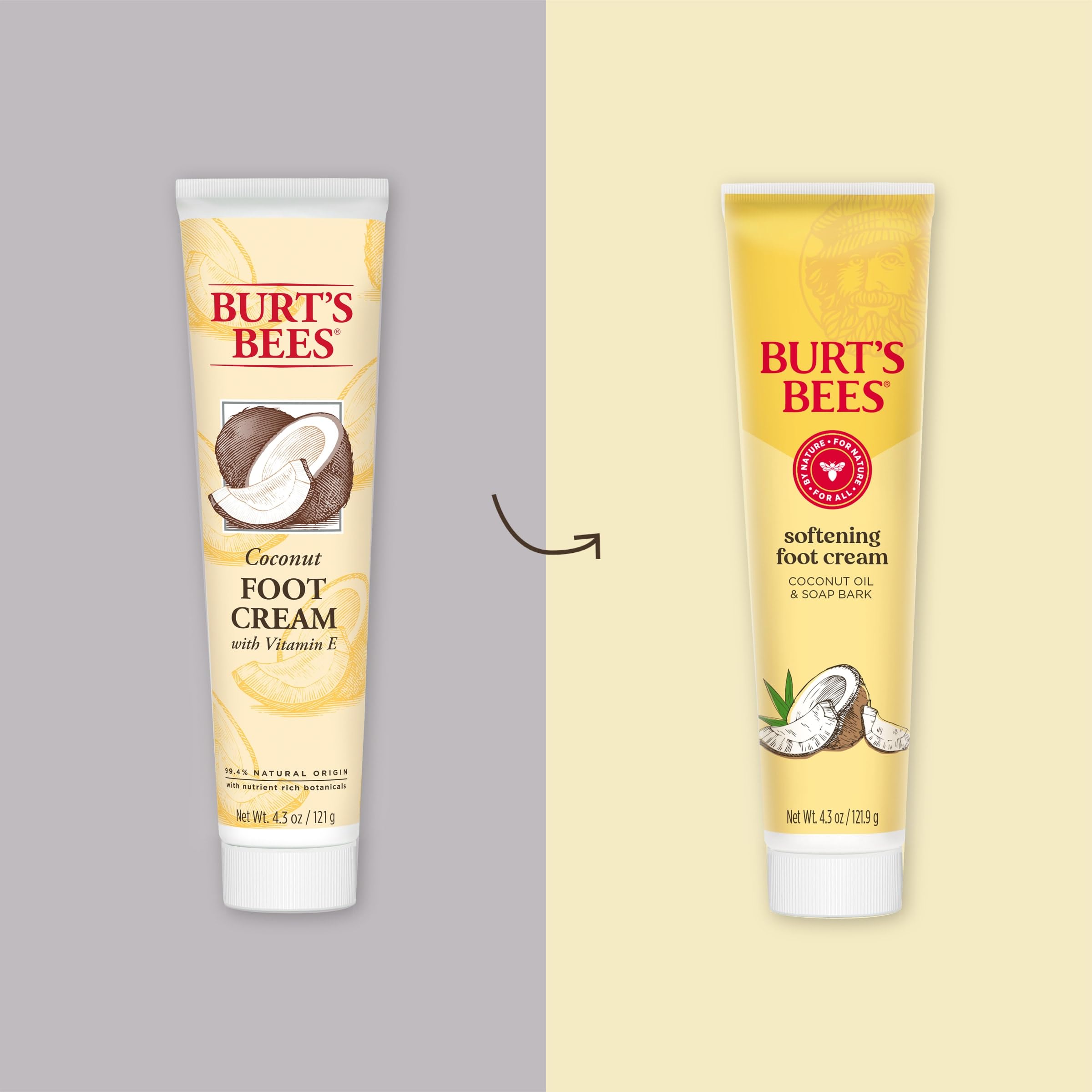 Foto 3 pulgar | Crema Para Pies Burt's Bees Suavizante Con Aceite De Coco 125 Ml (paquete De 3) - Venta Internacional.