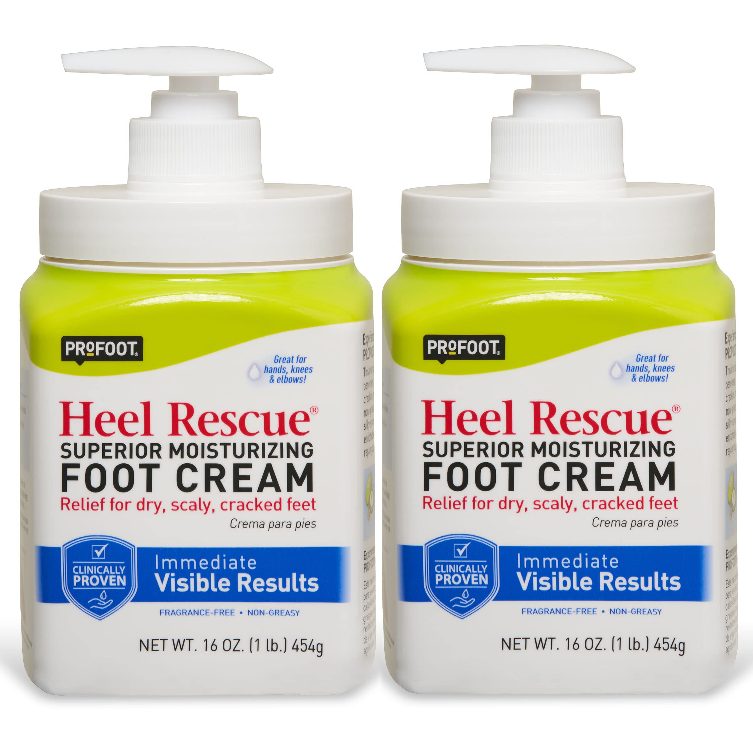 Crema Para Pies Profoot Heel Rescue, 473 Ml, Paquete De 2 Unidades Para Piel Agrietada - Venta Internacional.