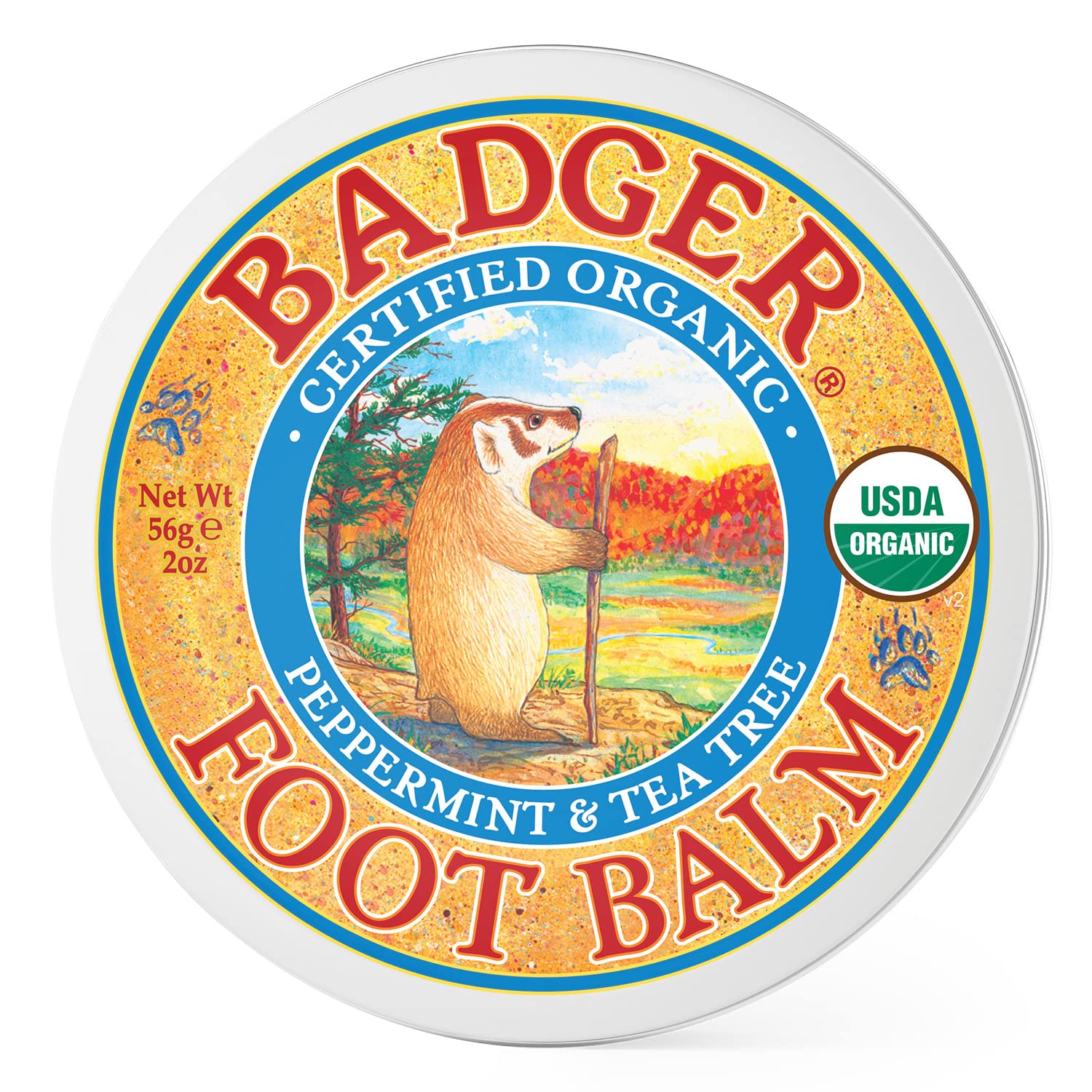 Foto 2 pulgar | Bálsamo para Pies Badger Orgánico Árbol de Té y Aceite de Oliva 60 ml - Venta Internacional