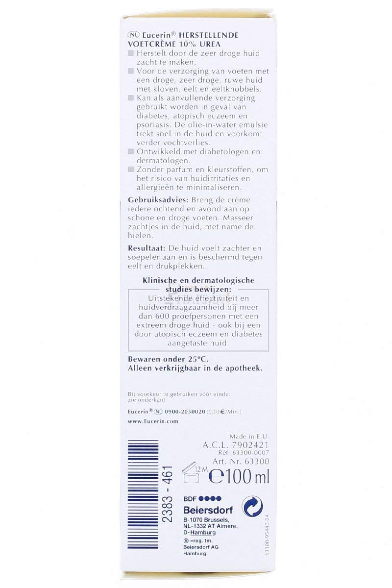 Foto 5 pulgar | Crema para Pies Eucerin Urearepair Plus 10% Urea 100 ml - Venta Internacional