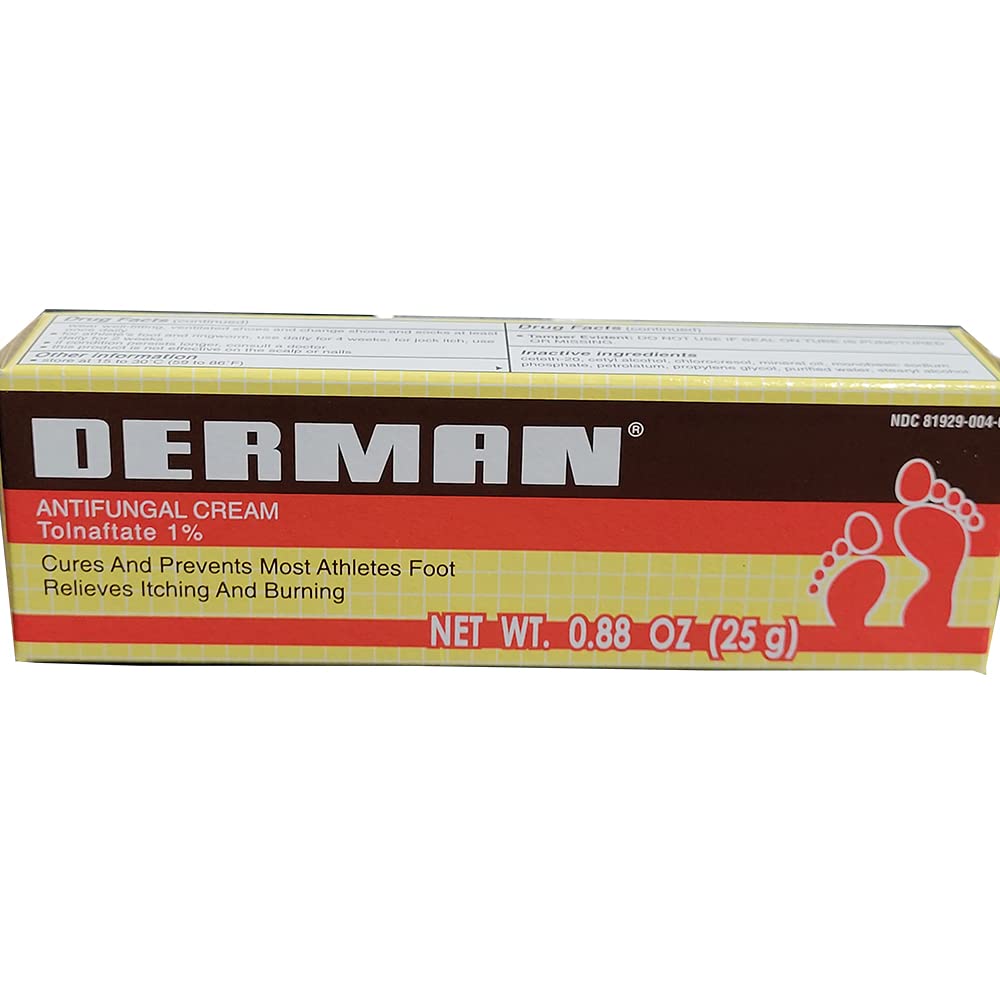 Crema Antimicótica Derman 26 Ml Para El Tratamiento Del Pie De Atleta - Venta Internacional.