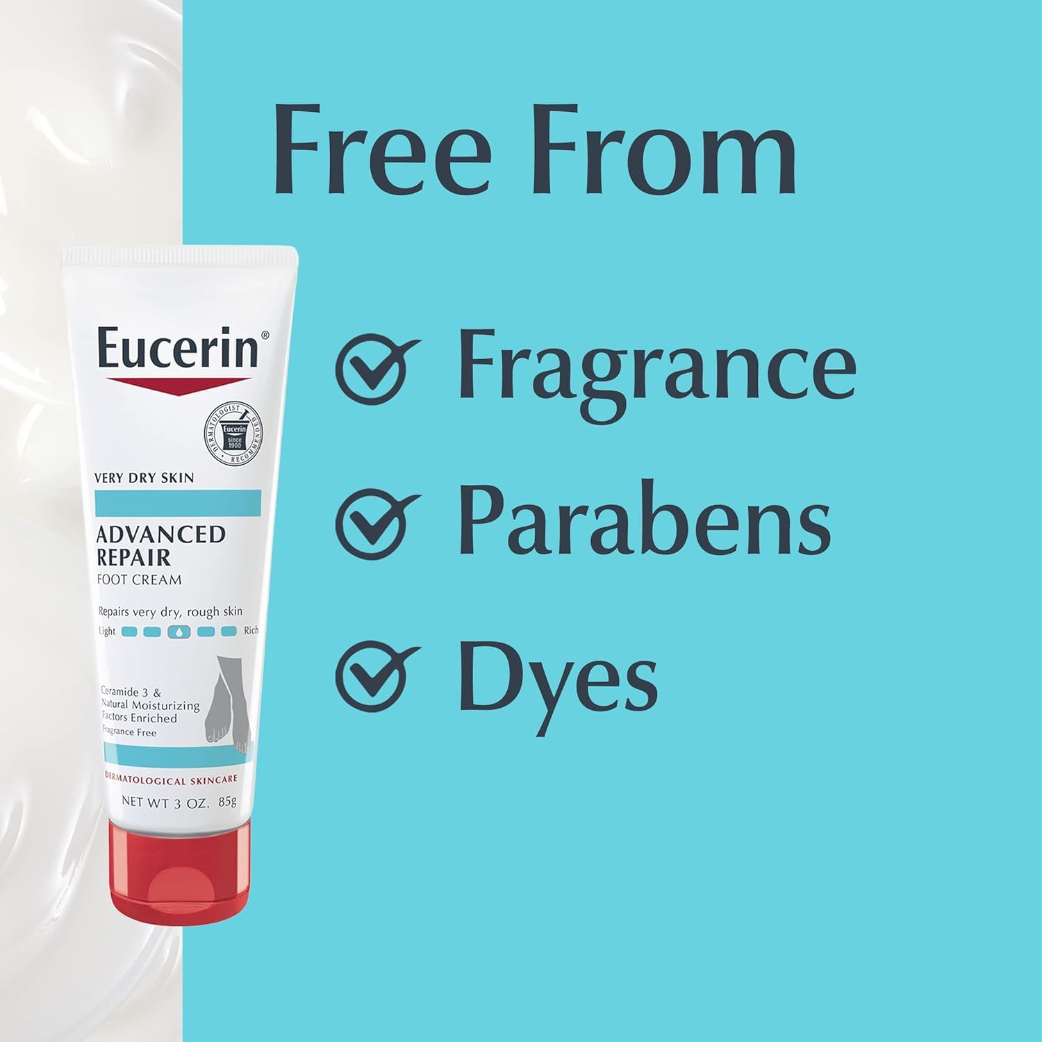 Foto 7 pulgar | Crema Para Pies Eucerin Advanced Repair Light Feel, 90 Ml (paquete De 4) - Venta Internacional.