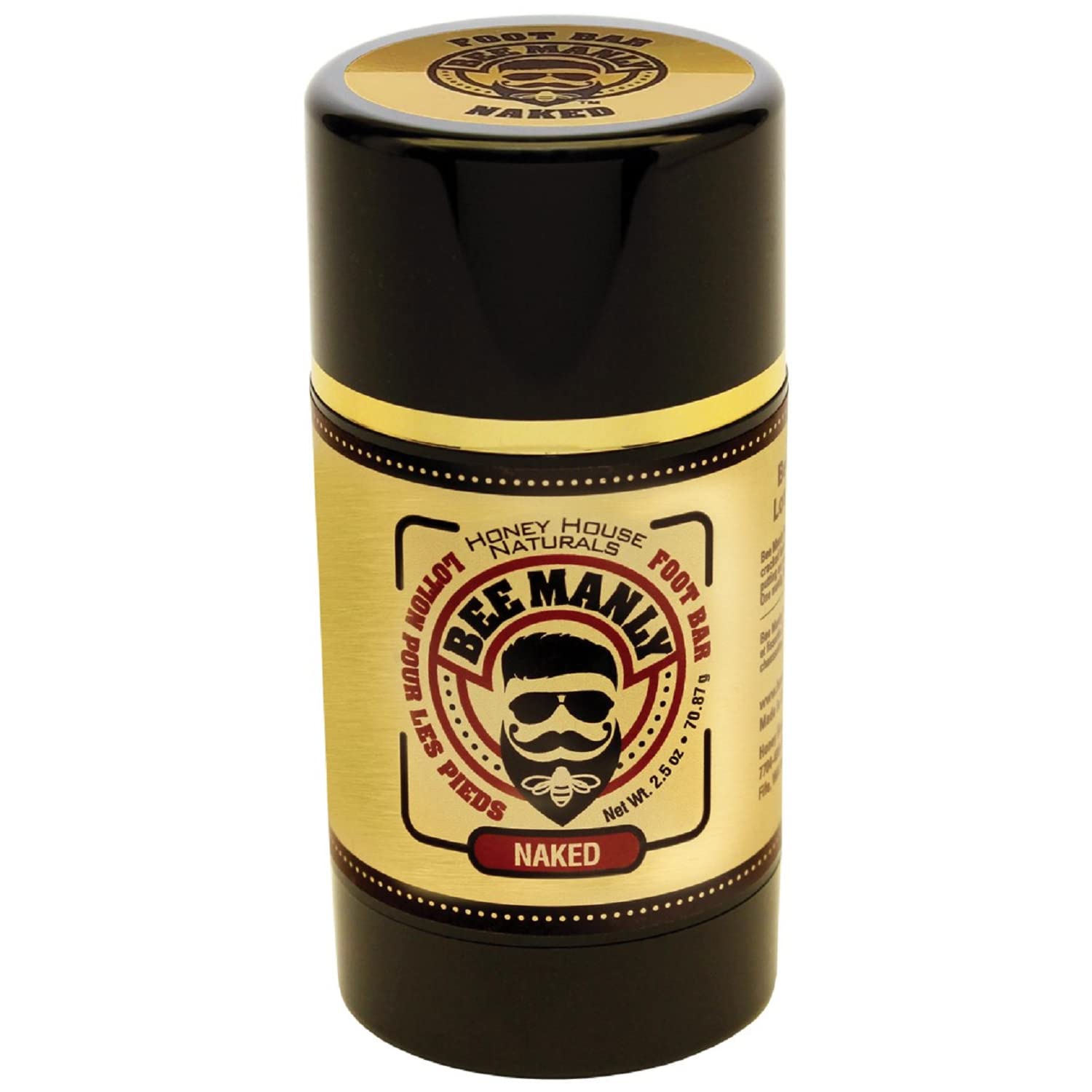 Barra Para Pies Honey House Naturals Bee Manly, 75 Ml, Ultra Hidratante - Venta Internacional.