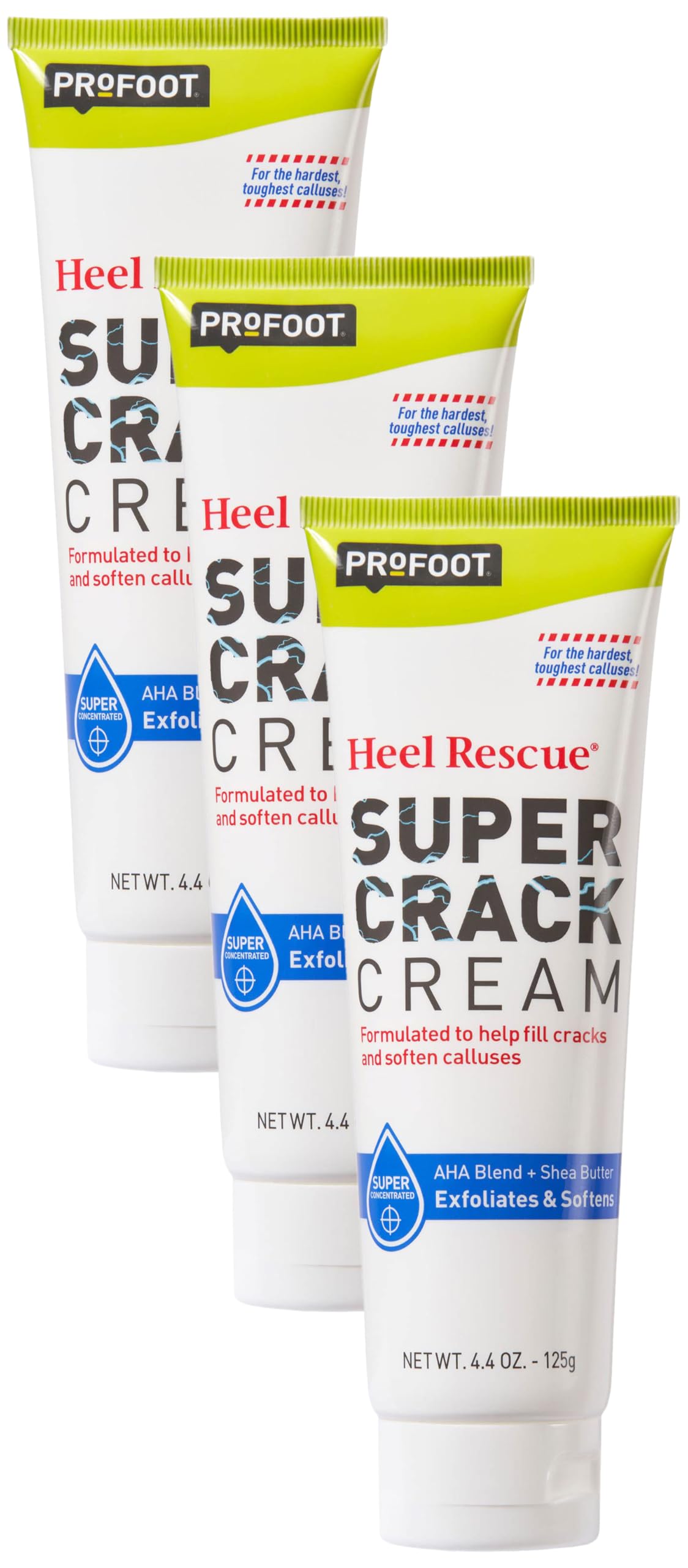 Crema Para Pies Profoot Heel Rescue Super Crack 130 Ml (paquete De 3) - Venta Internacional.