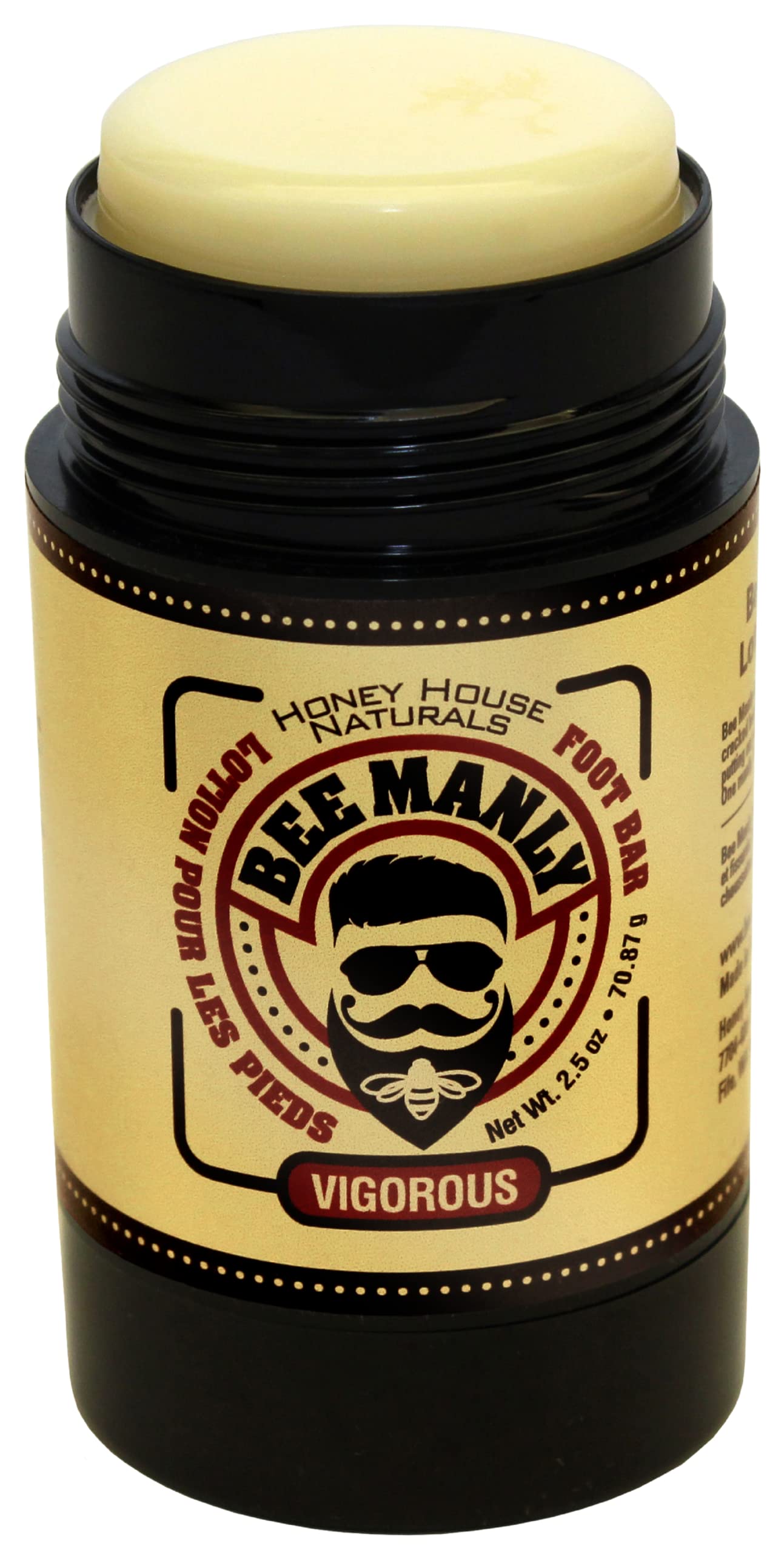 Barra Para Pies Honey House Naturals Bee Manly, 75 Ml, Ultra Hidratante - Venta Internacional.