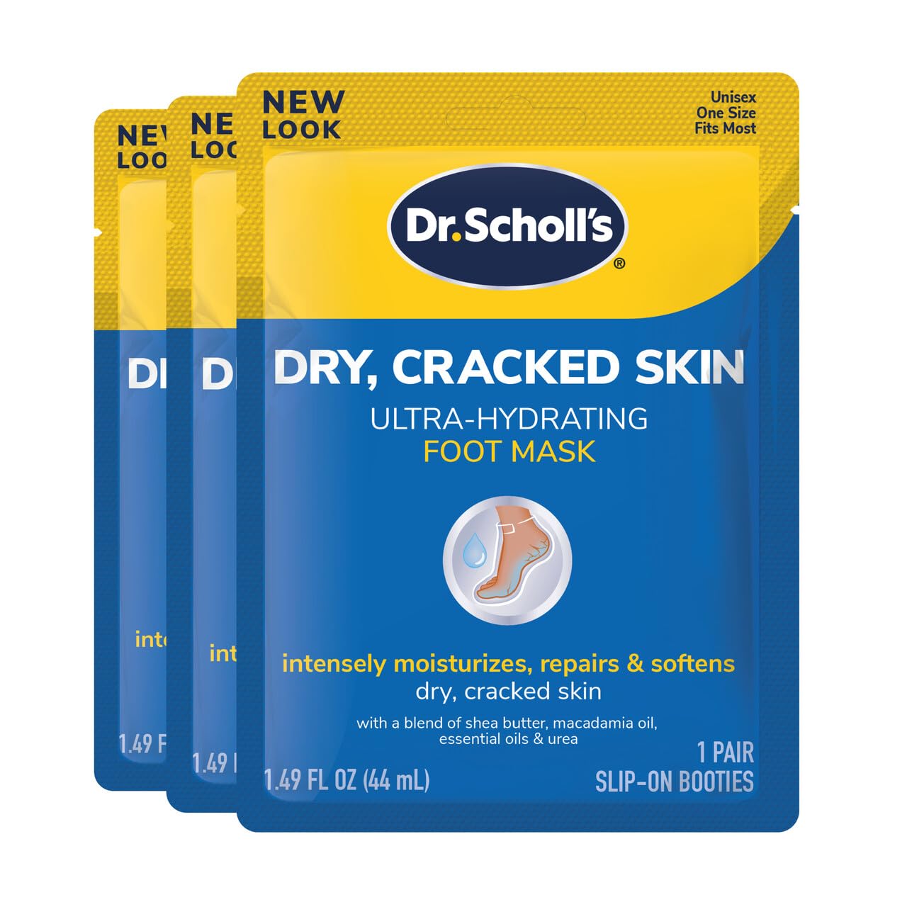 Mascarilla Para Pies Dr. Scholl's Para Piel Seca Y Agrietada, Ultrahidratante - Venta Internacional.