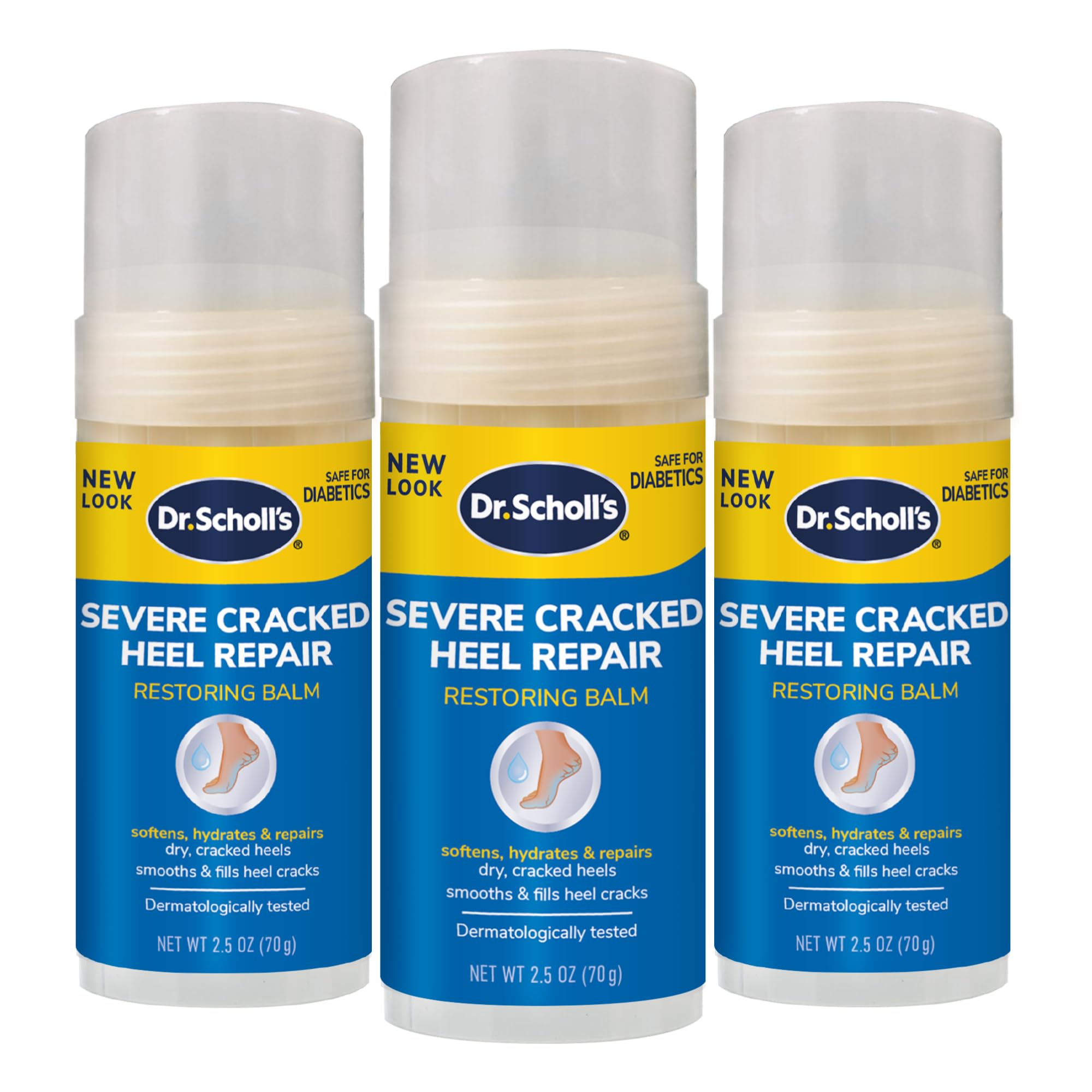 Foto 2 pulgar | Bálsamo Para Pies Dr. Scholl's Severe Cracked Heel Repair, 75 Ml, Paquete De 3 - Venta Internacional.