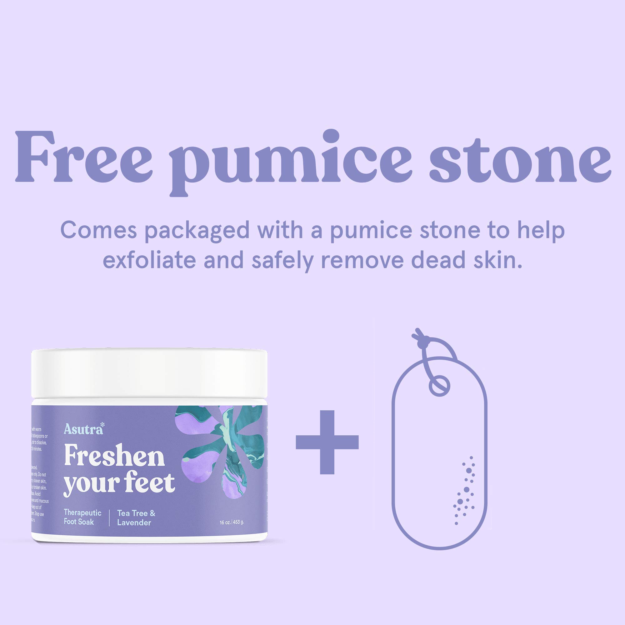 Foto 4 pulgar | Jabón Revitalizante Para Pies Asutra Con Sal Del Mar Muerto 473 Ml + Stone - Venta Internacional.