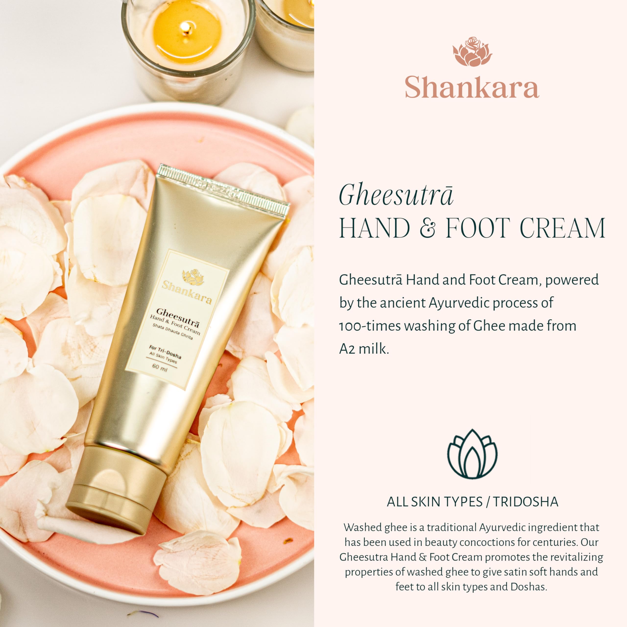 Foto 3 pulgar | Crema Para Manos Y Pies Shankara Gheesutra Con 100 Veces De Ghee A2 Lavado - Venta Internacional.