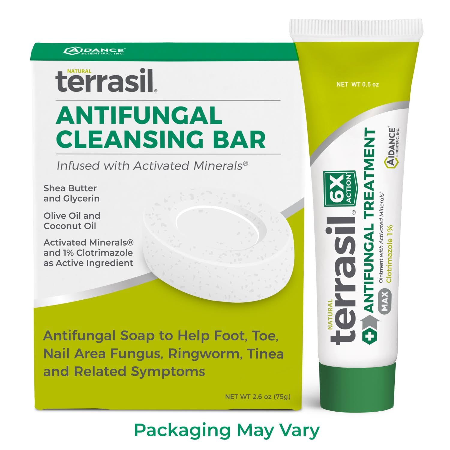 Foto 3 pulgar | Kit De Crema Y Jabón Antimicótico Terrasil Con Clotrimazol 14 G/75 G - Venta Internacional.