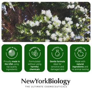 Foto 6 | Crema Para Pies New York Biology, Aceite De Árbol De Té, 240 Ml, Para Pies Secos - Venta Internacional.
