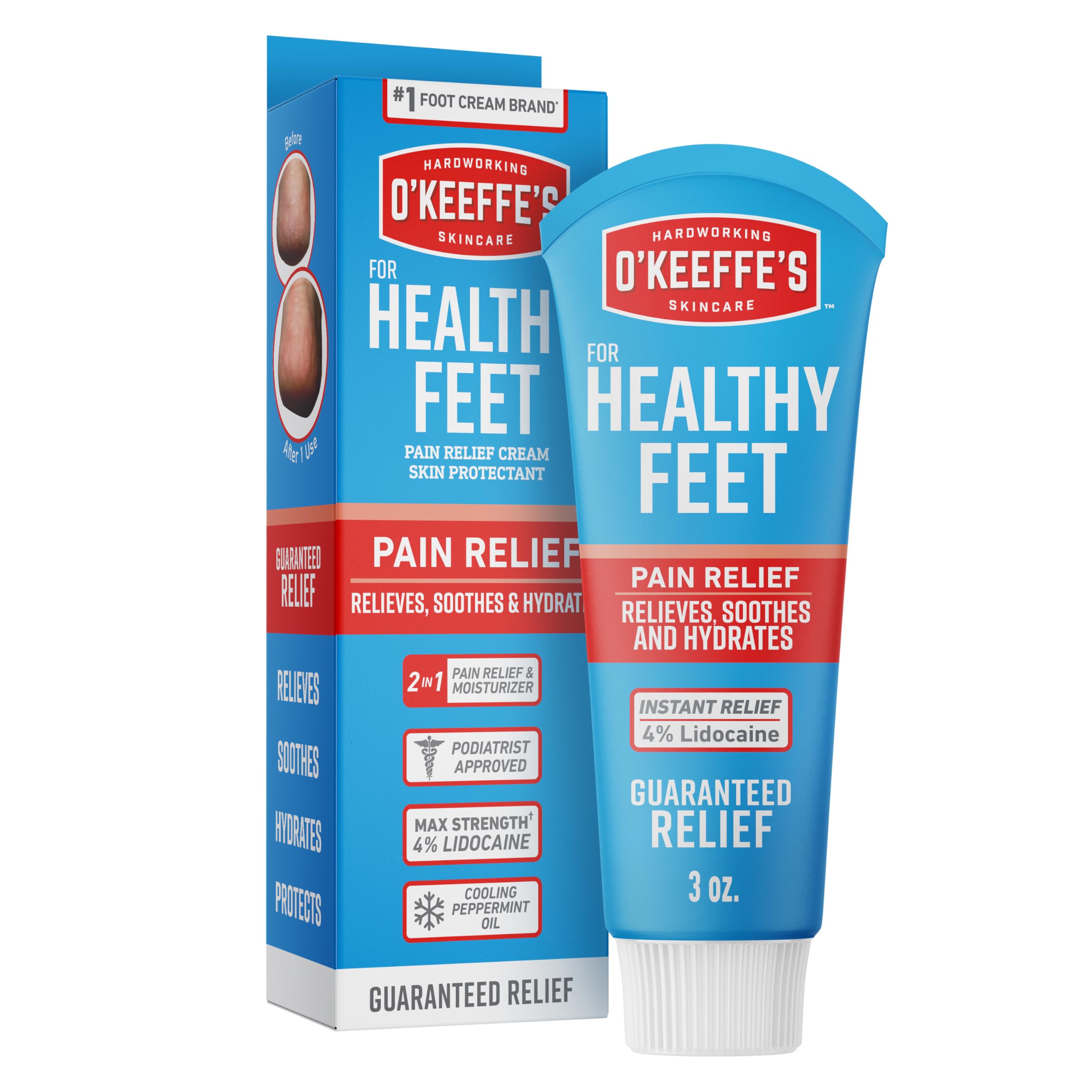 Foto 2 pulgar | Crema O'keeffe's Para Aliviar El Dolor De Pies Sanos, Tubo De 90 Ml - Venta Internacional.