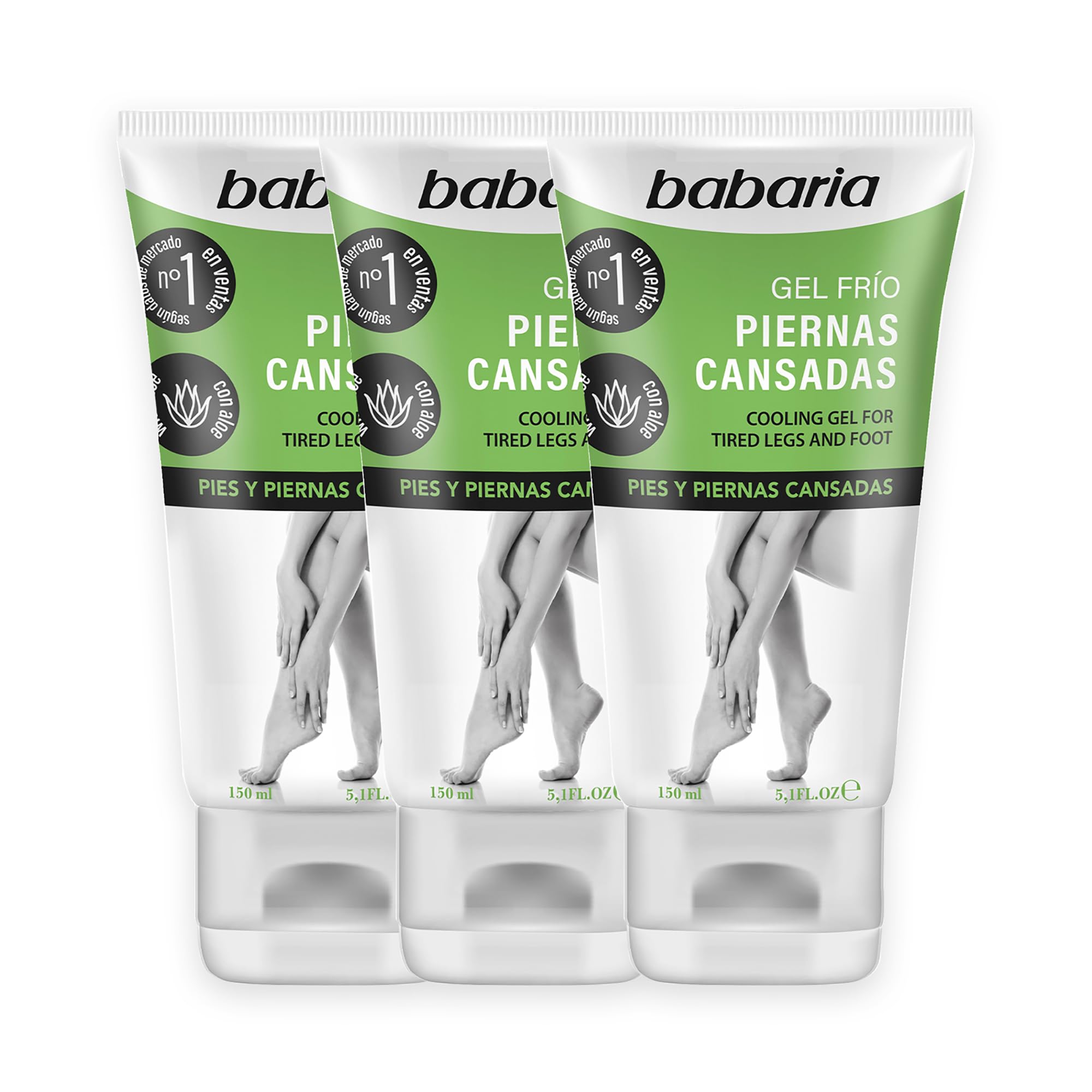 Foto 1 | Gel Refrescante Babaria Para Piernas Y Pies Con Aceite De Ricino Y Aloe - Venta Internacional.