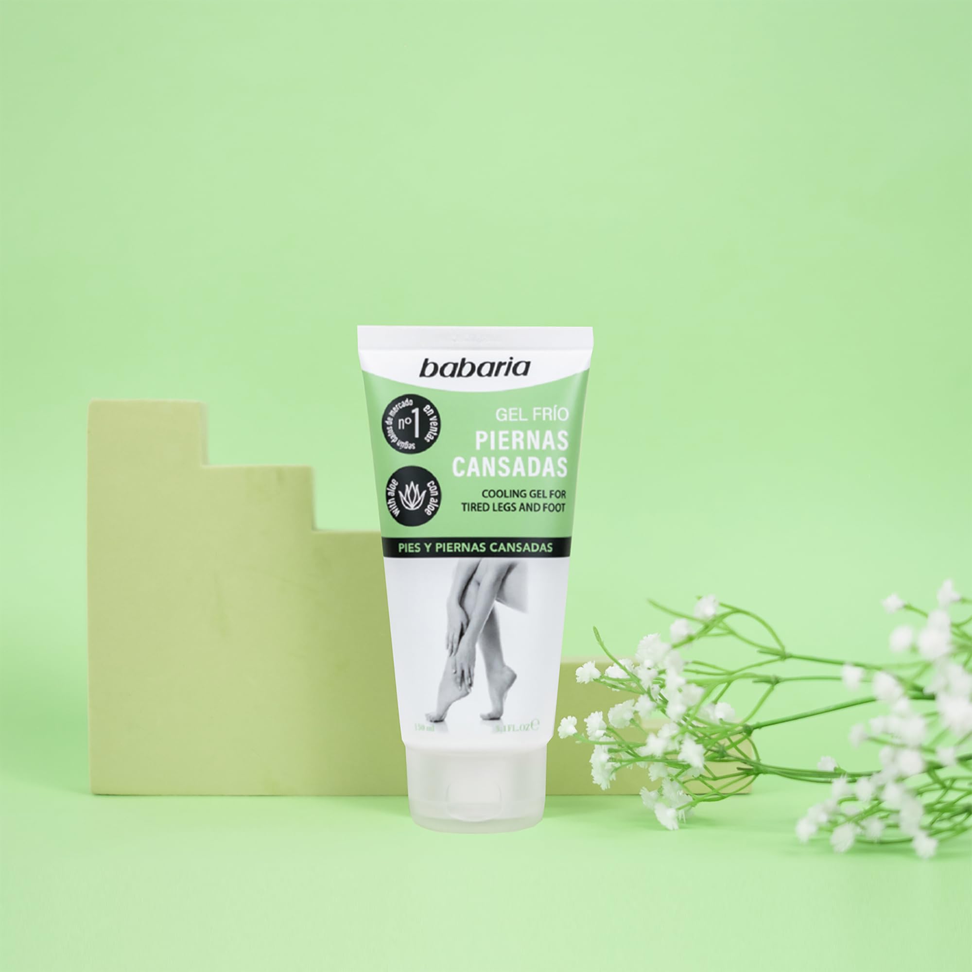 Foto 4 | Gel Refrescante Babaria Para Piernas Y Pies Con Aceite De Ricino Y Aloe - Venta Internacional.