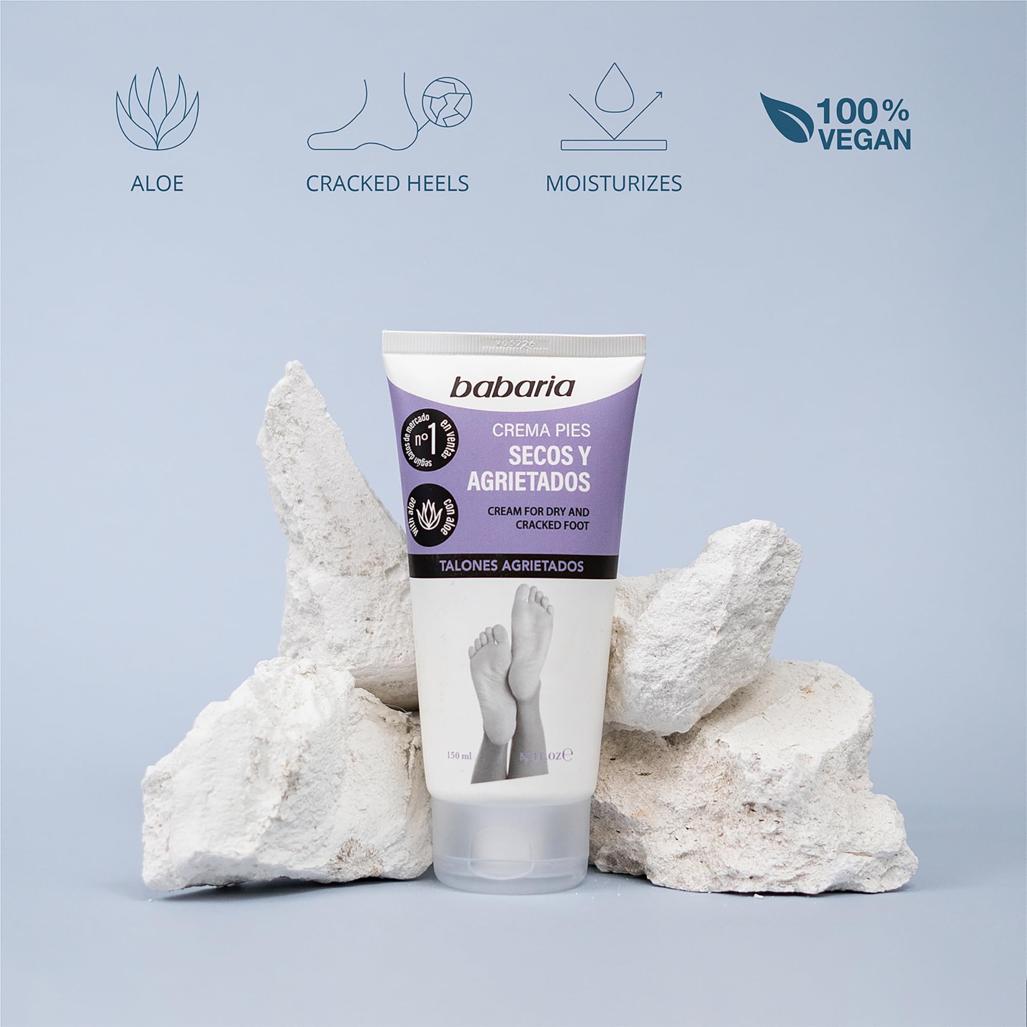 Foto 3 pulgar | Crema Hidratante Babaria Dry Feet Con Aloe Vera  3 Unidades - Venta Internacional.