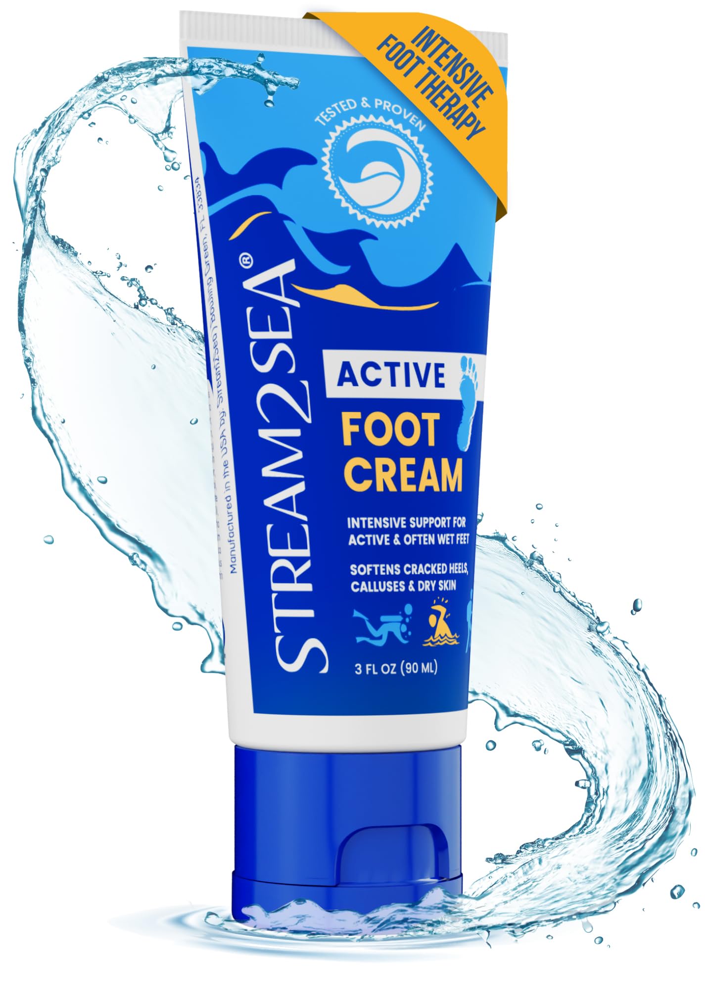 Foto 2 pulgar | Crema Para Pies Stream 2 Sea Active Intensive Support 90 Ml - Venta Internacional.