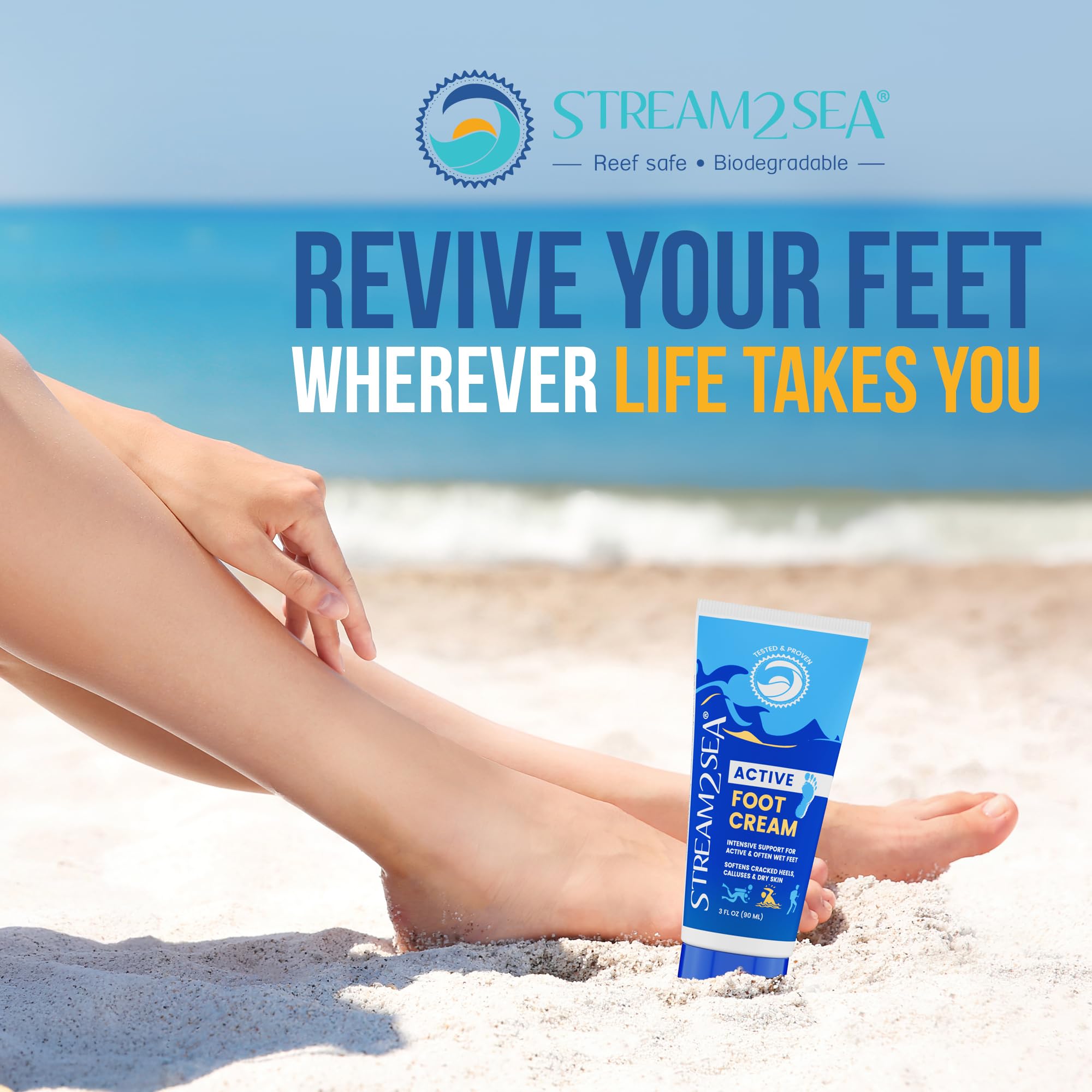 Foto 8 pulgar | Crema Para Pies Stream 2 Sea Active Intensive Support 90 Ml - Venta Internacional.