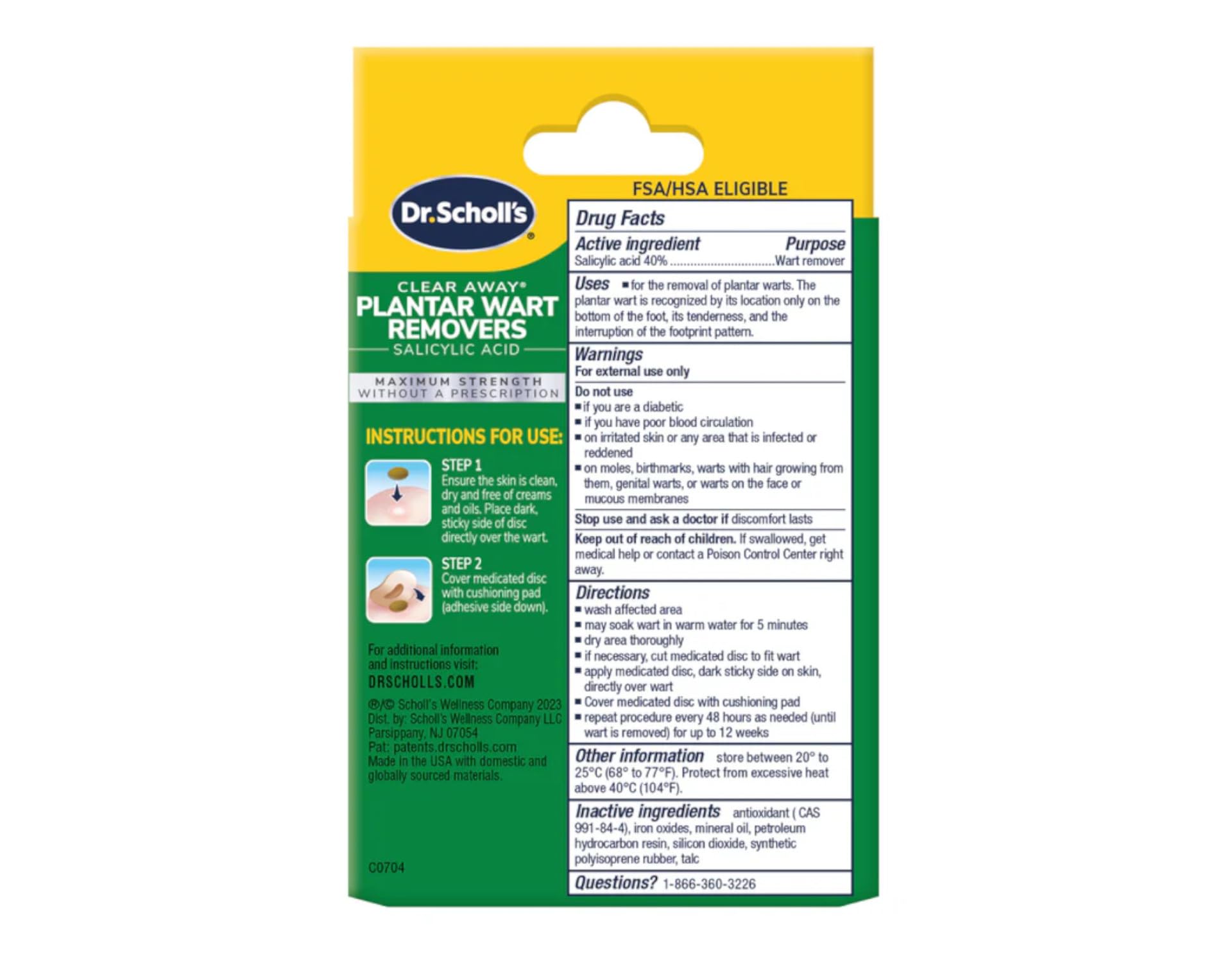 Foto 4 pulgar | Eliminador De Verrugas Dr. Scholl's Clear Away Plantar  24 Unidades (paquete De 2) - Venta Internacional.