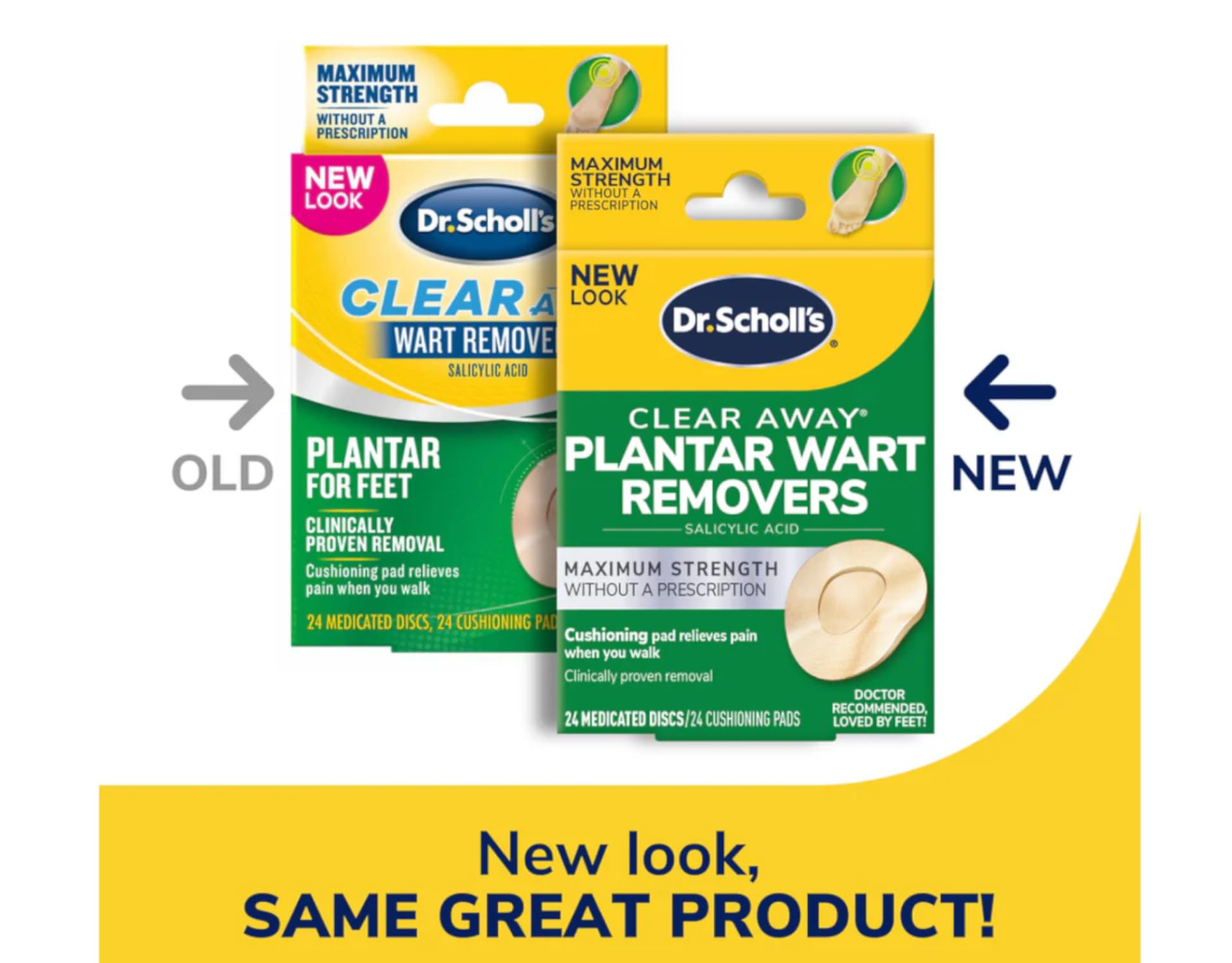Foto 6 pulgar | Eliminador De Verrugas Dr. Scholl's Clear Away Plantar  24 Unidades (paquete De 2) - Venta Internacional.