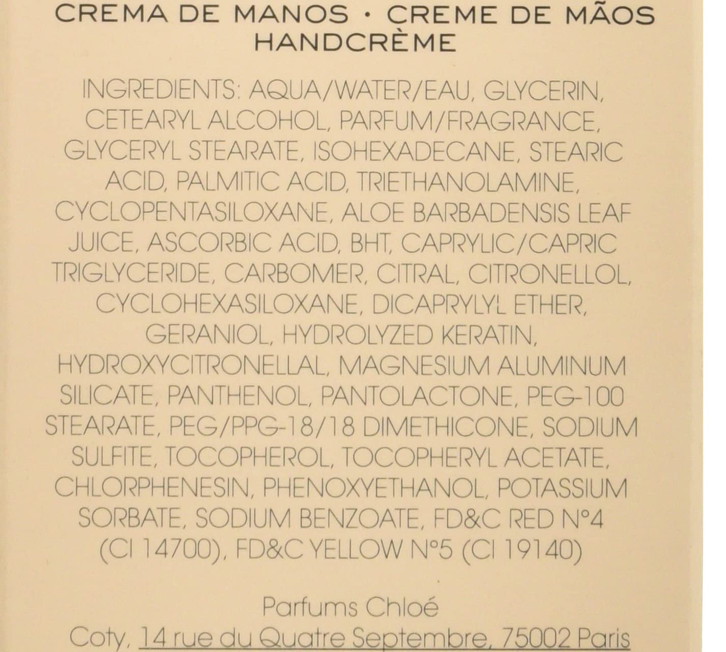 Foto 3 pulgar | Crema De Manos Chloe Signature 75 Ml - Venta Internacional.