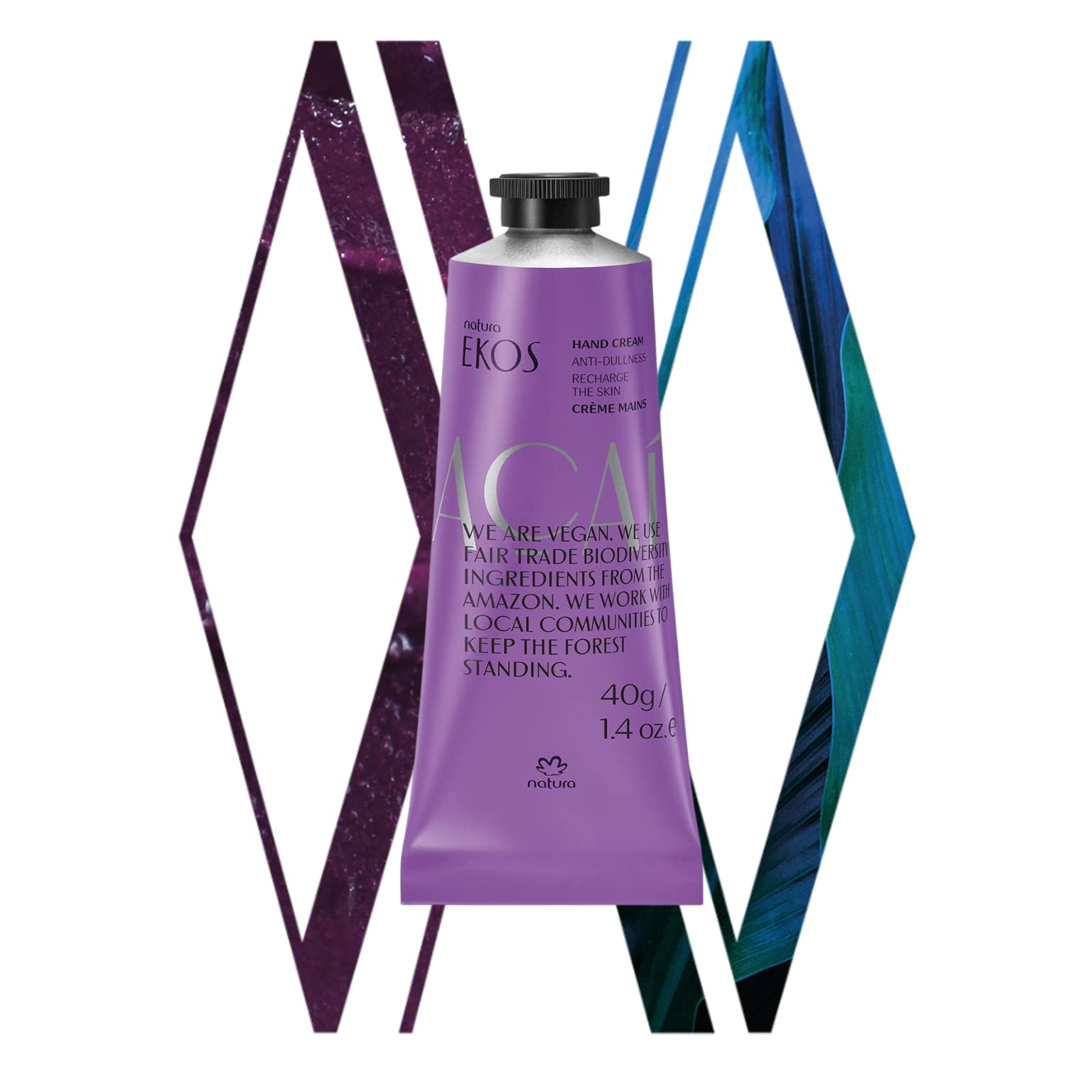 Foto 2 pulgar | Crema De Manos Natura Ekos Açaí Antiembotamiento 40ml Vegan - Venta Internacional.