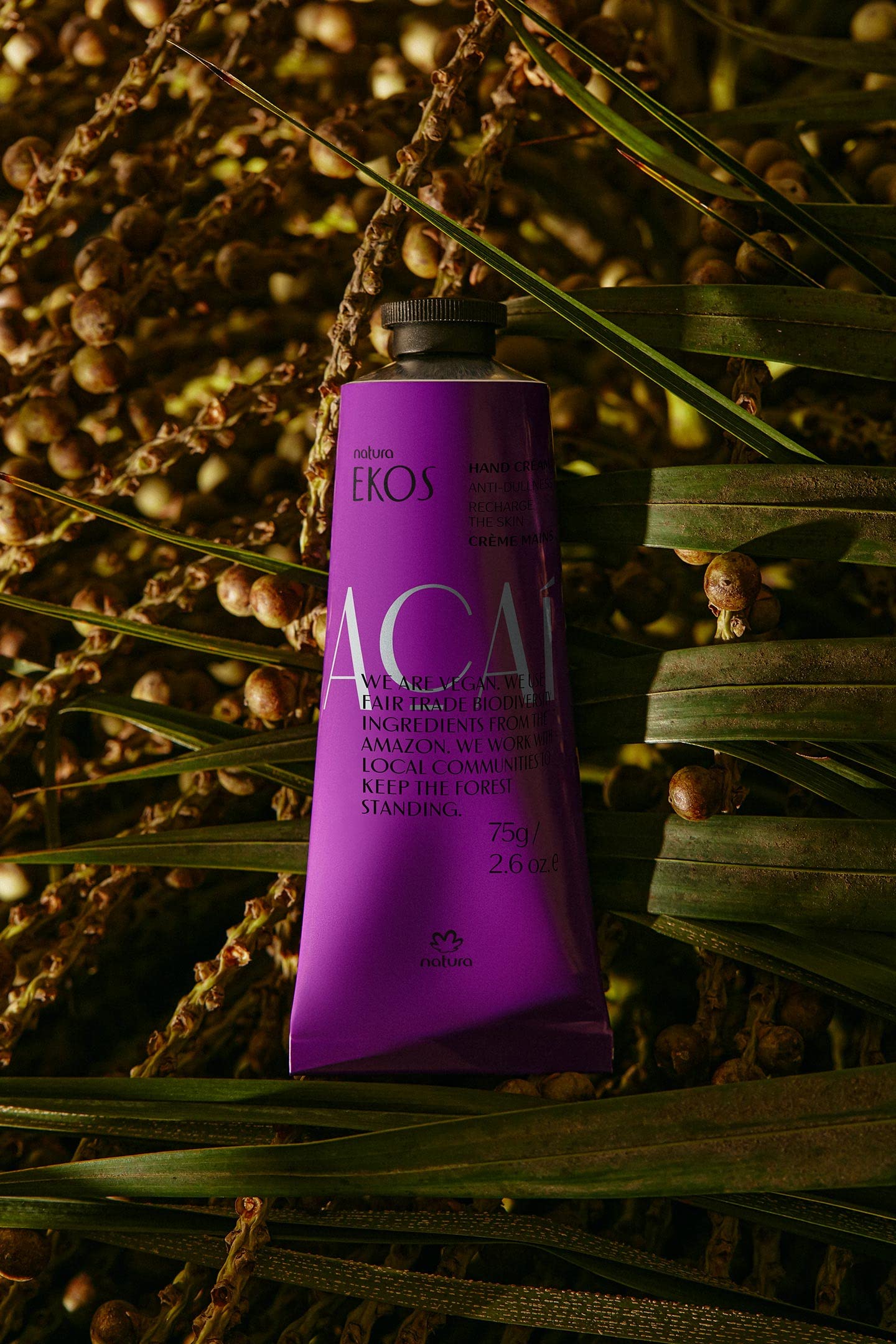 Foto 3 | Crema De Manos Natura Ekos Açaí Antiembotamiento 40ml Vegan - Venta Internacional.