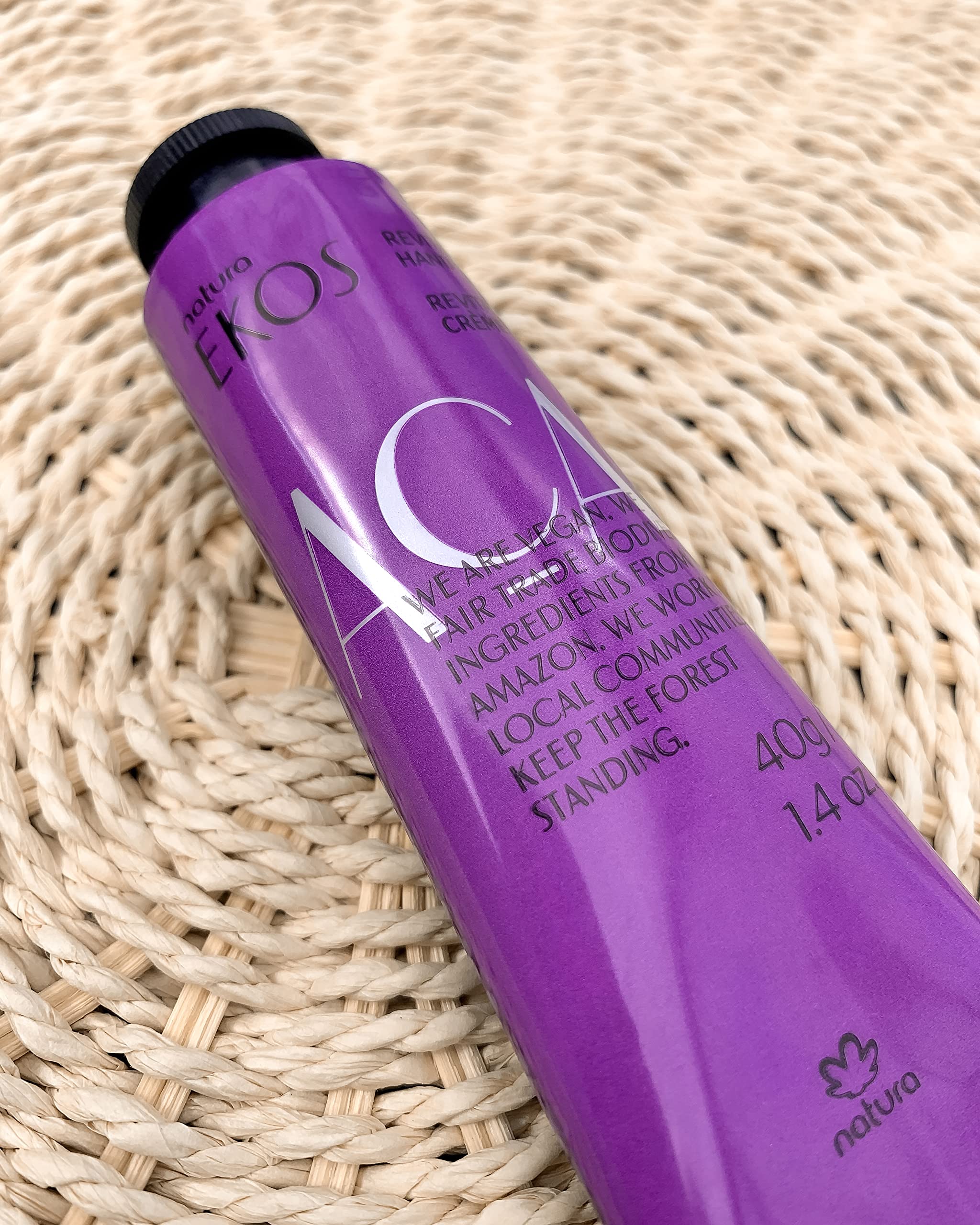 Foto 7 pulgar | Crema De Manos Natura Ekos Açaí Antiembotamiento 40ml Vegan - Venta Internacional.