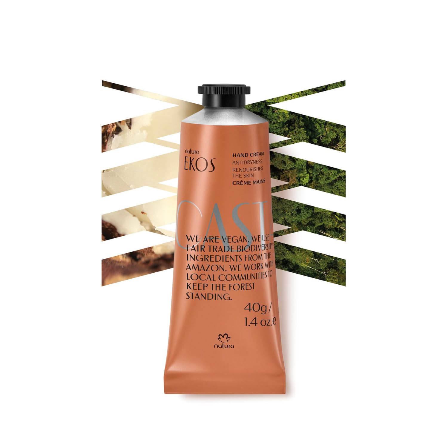 Crema De Manos Natura Ekos Castanha (nuez De Brasil) 40 Ml - Venta Internacional.