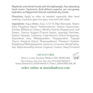 Foto 2 | Crema De Manos Mario Badescu Hidratante Para Manos Secas Y Agrietadas 120 Ml - Venta Internacional.
