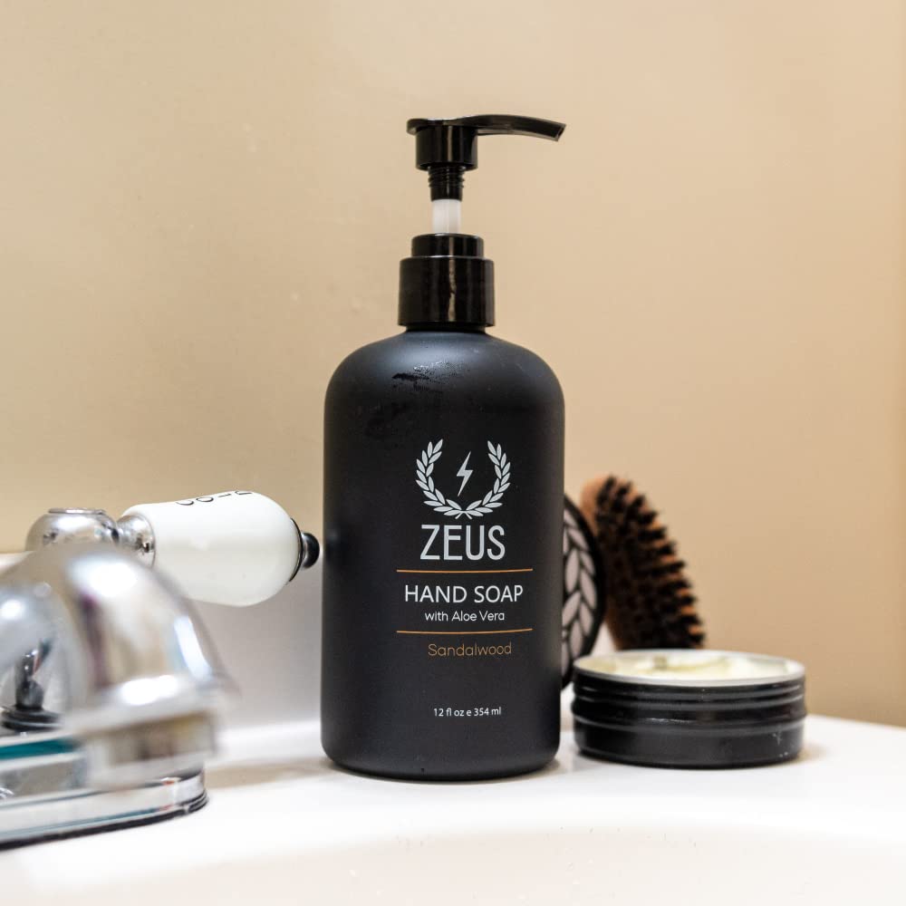 Foto 6 | Jabón Líquido Para Manos Zeus Con Aloe Vera, 355 Ml, Madera De Sándalo - Venta Internacional.