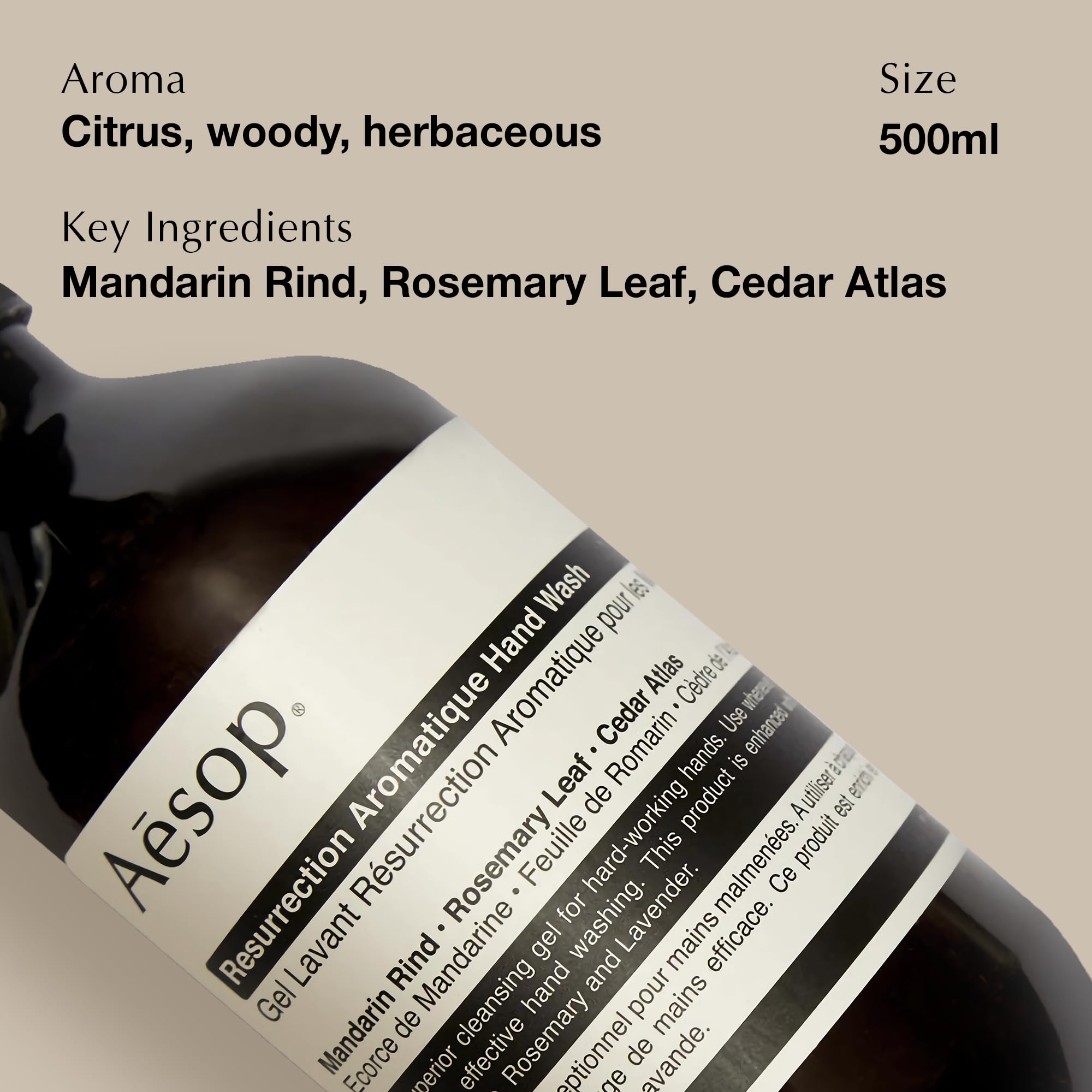 Foto 5 | Jabón De Manos Aesop Resurrection Aromatique 500 Ml - Venta Internacional.