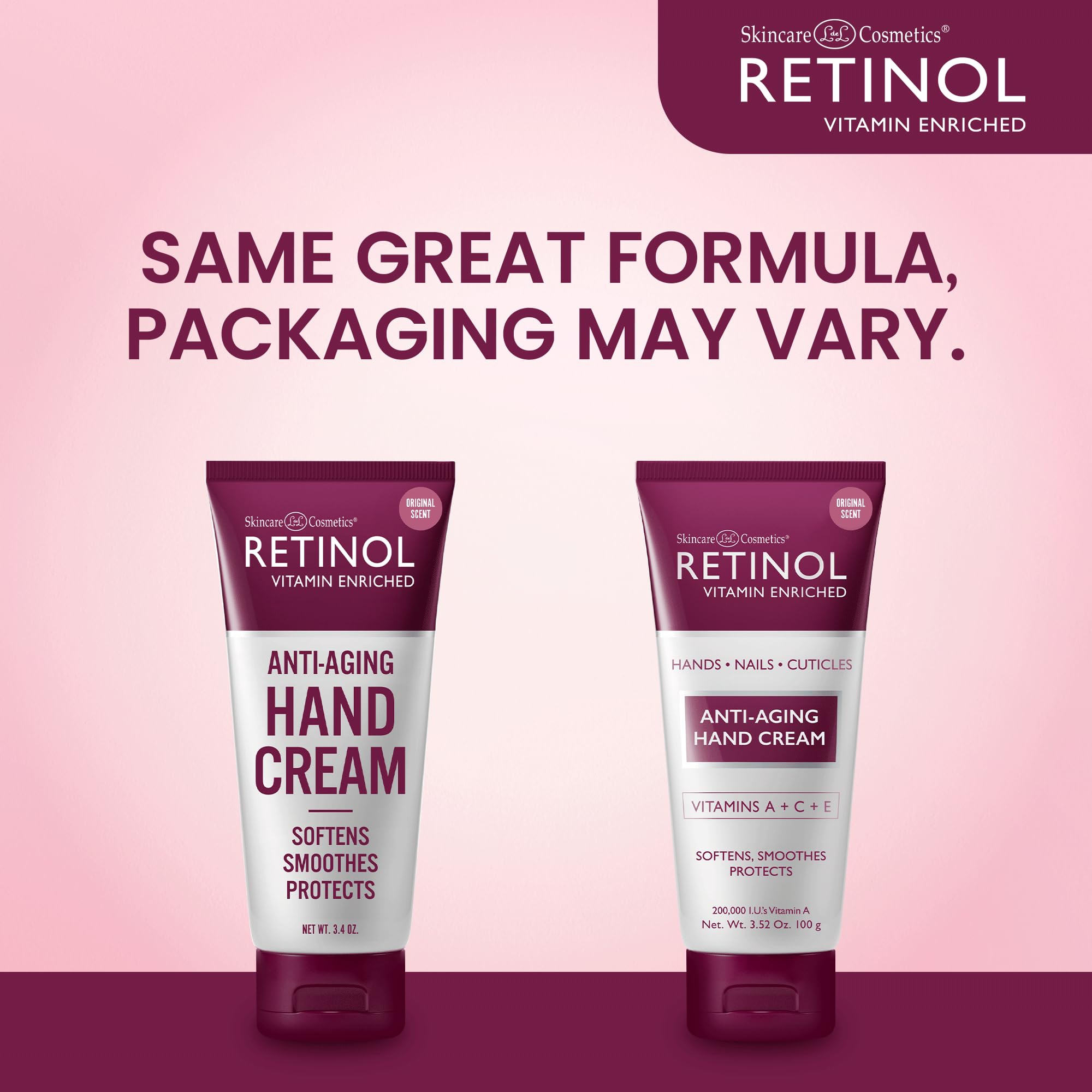 Foto 3 pulgar | Crema De Manos Con Retinol Antienvejecimiento Rica En Terciopelo Con Vitamina A - Venta Internacional.