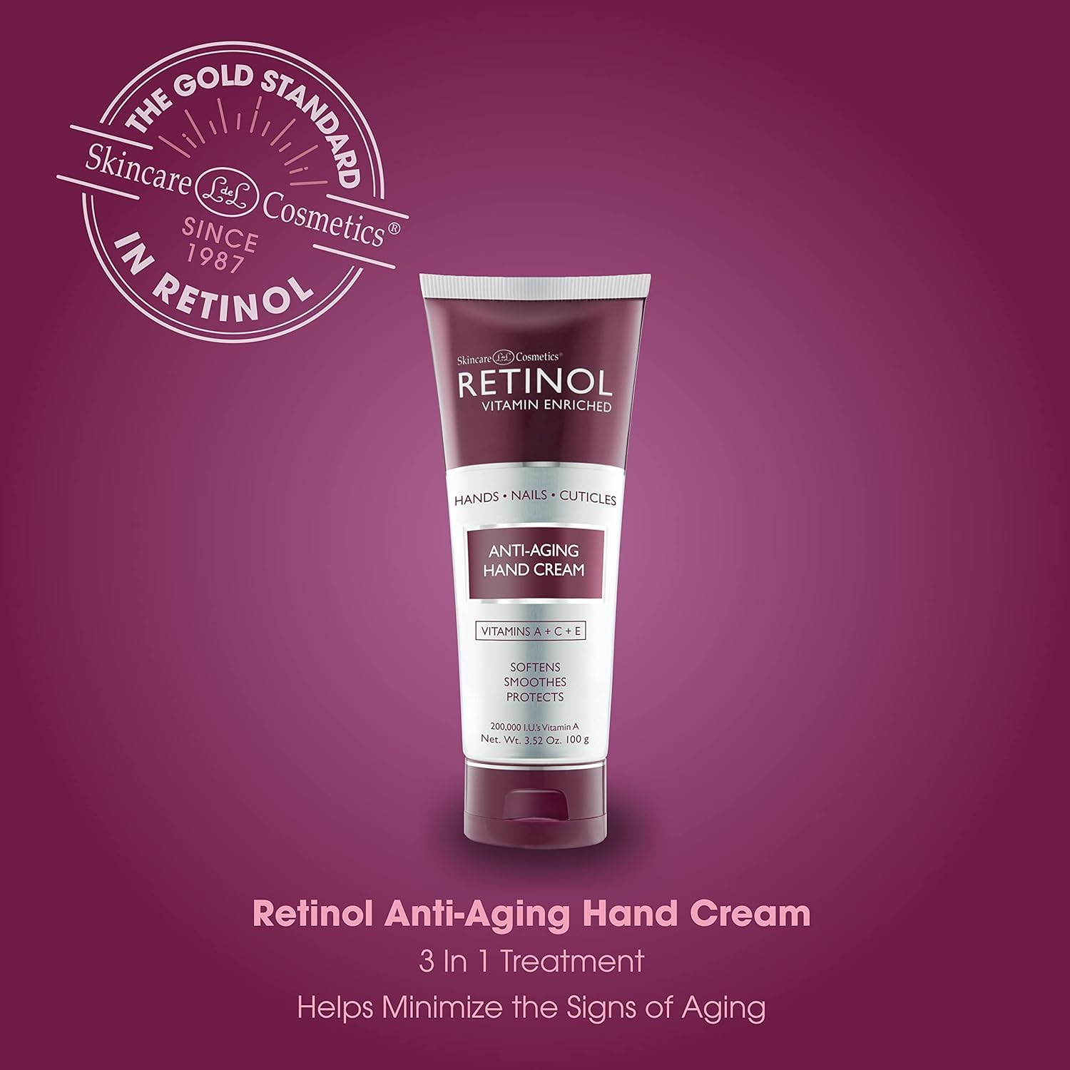 Foto 4 pulgar | Crema De Manos Con Retinol Antienvejecimiento Rica En Terciopelo Con Vitamina A - Venta Internacional.