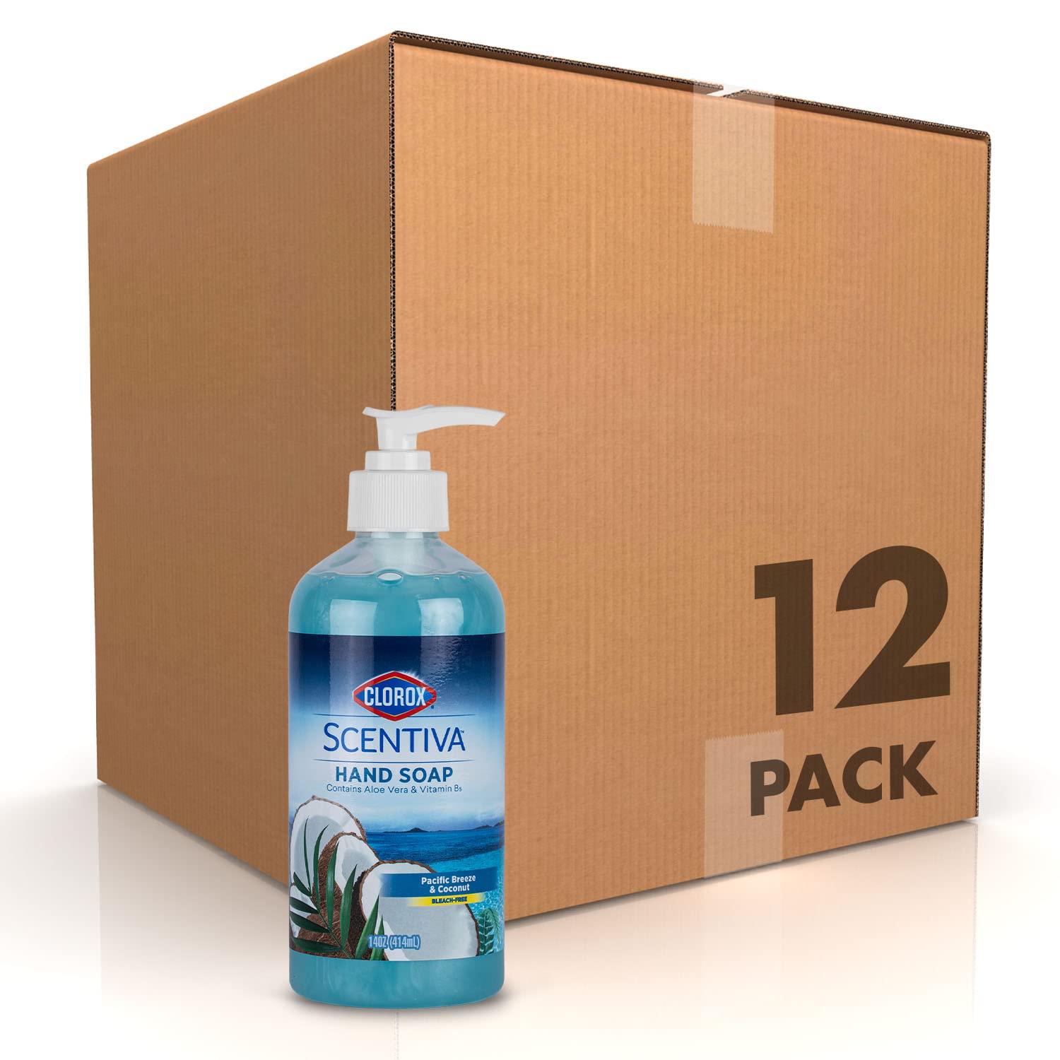 Jabón Líquido Para Manos Clorox Scentiva Pacific Breeze 414ml X12 - Venta Internacional.