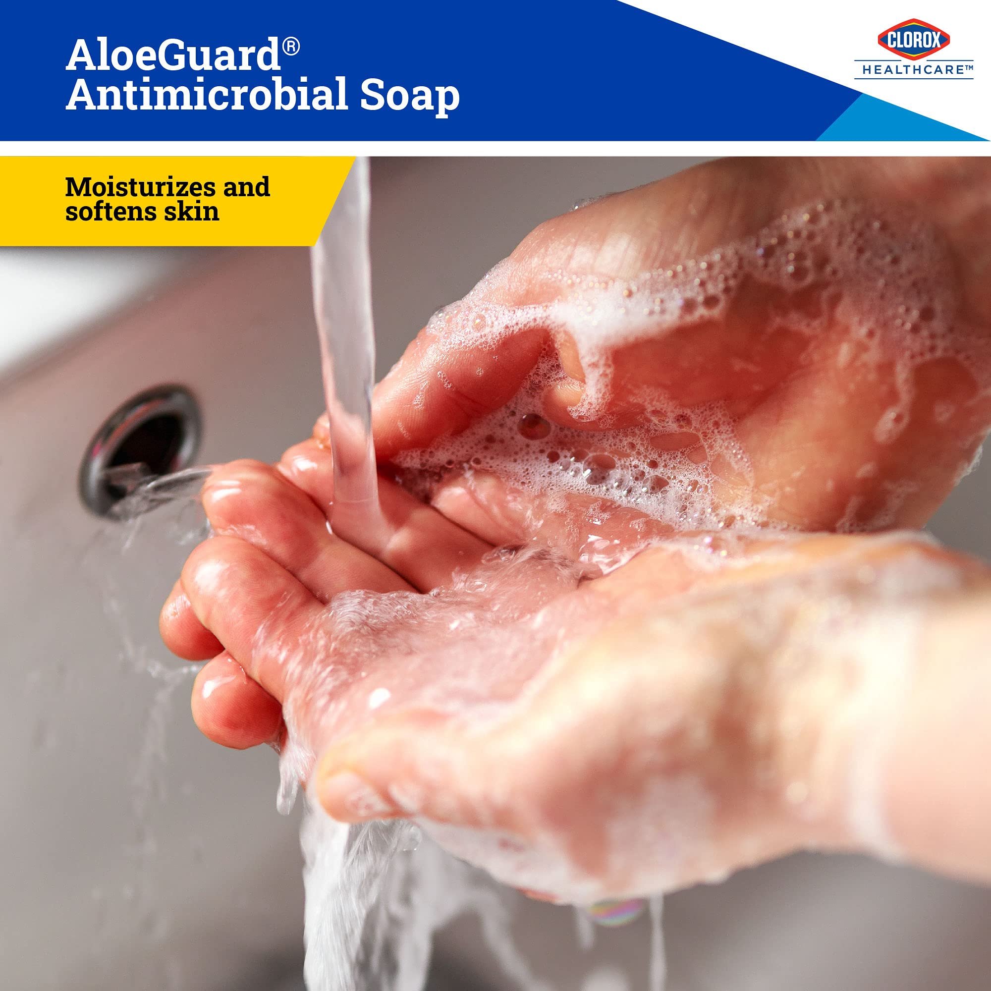 Foto 5 pulgar | Jabón De Manos Clorox Healthcare Aloeguard Antimicrobial 500 Ml - Venta Internacional.