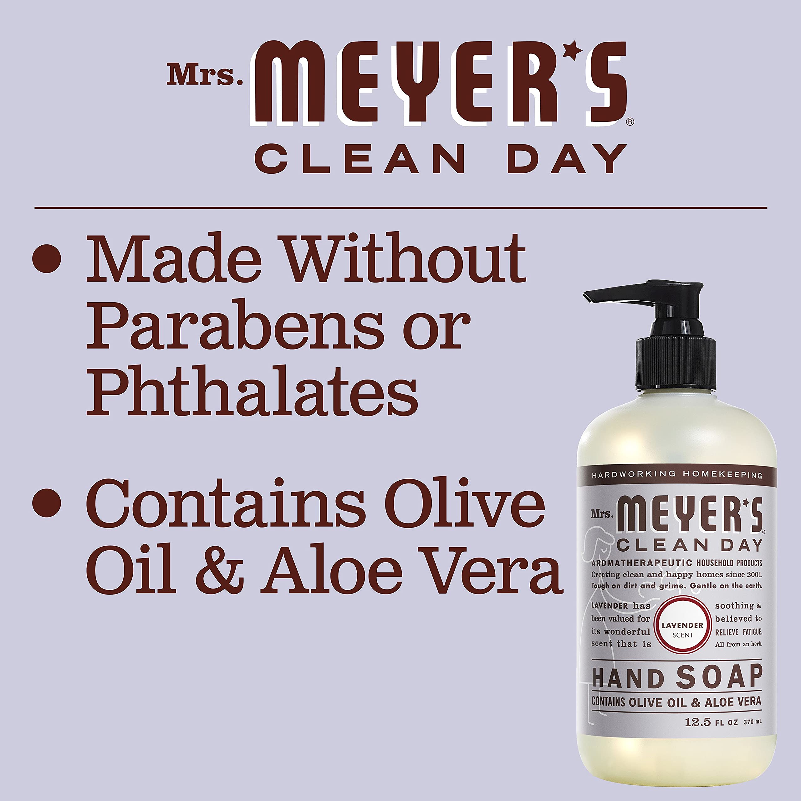 Foto 5 | Recambio De Jabón De Manos Mrs. Meyer's Clean Day Lavender, 1 L, Paquete De 6 - Venta Internacional.