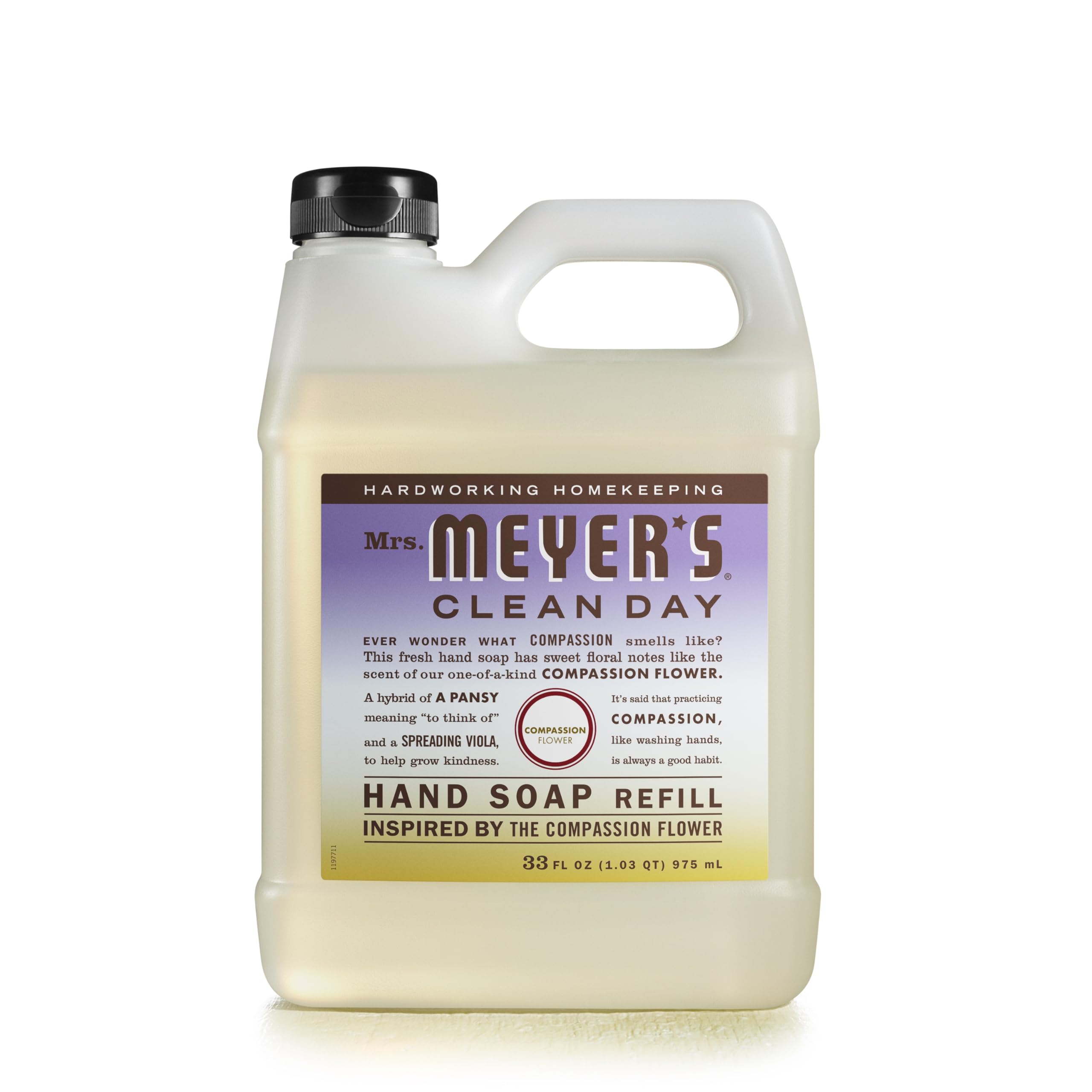 Recambio De Jabón De Manos Mrs. Meyer's Clean Day Compassion Flower 975 Ml - Venta Internacional.