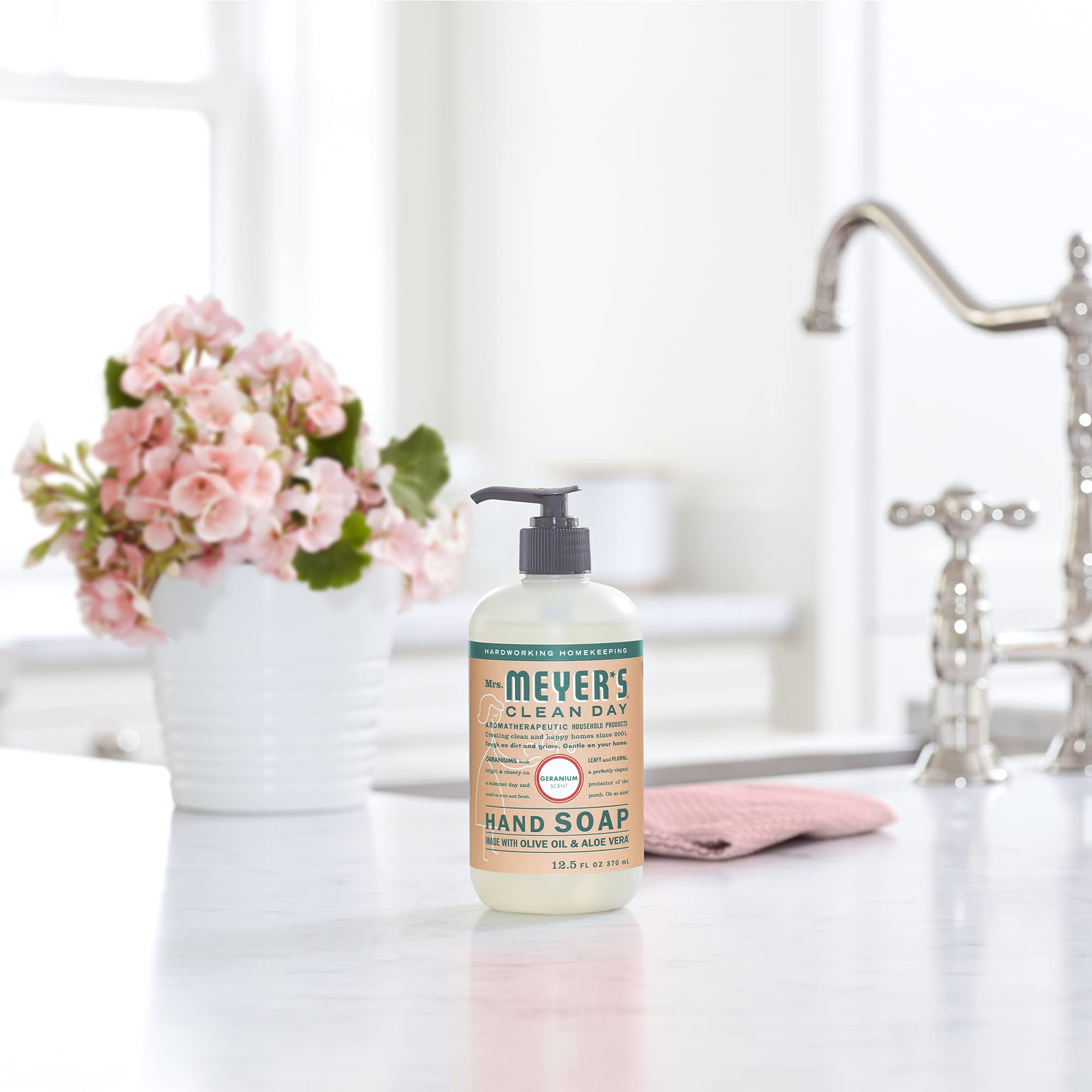 Foto 7 pulgar | Jabón De Manos Mrs. Meyer's Clean Day Geranium 370 Ml, Paquete De 3 - Venta Internacional.