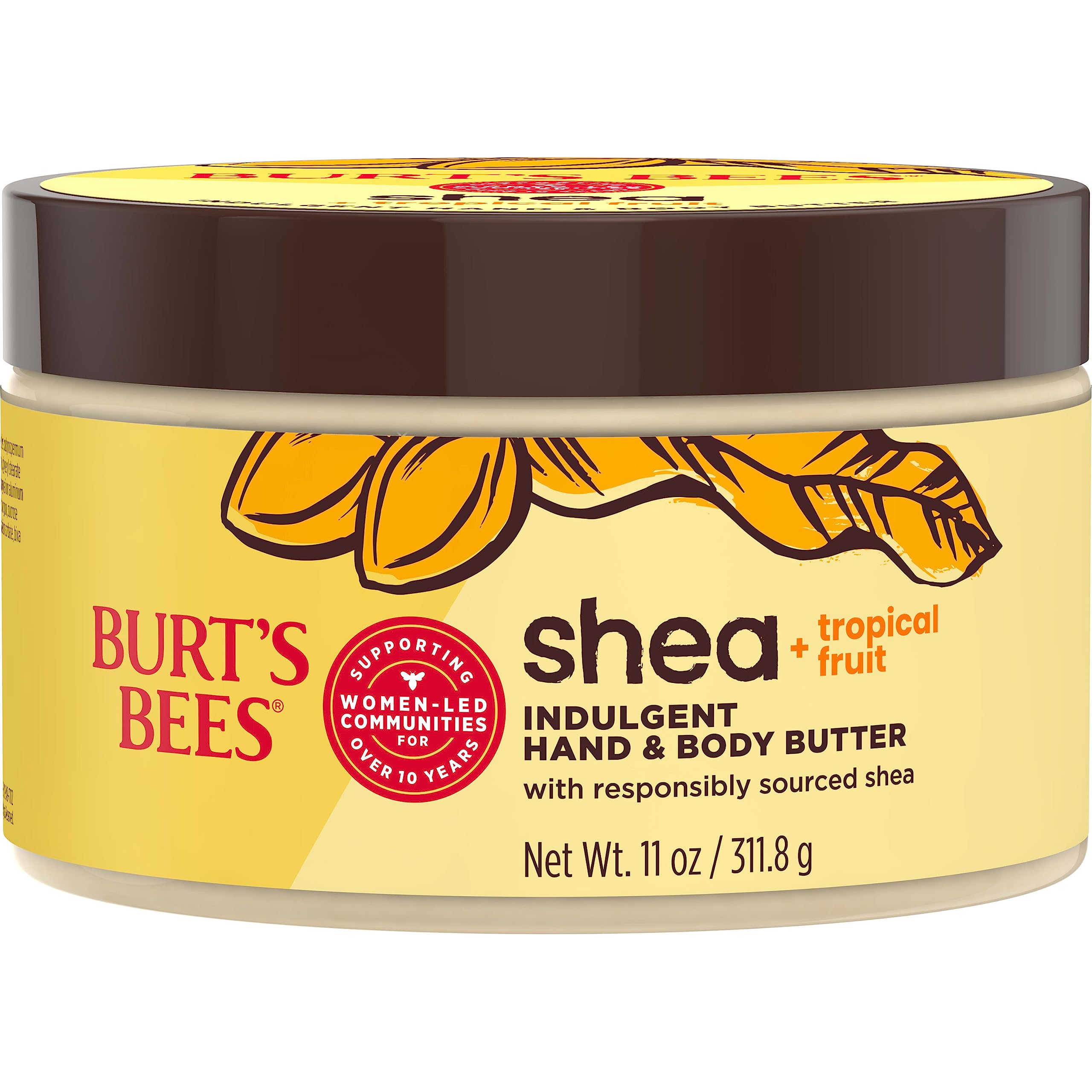 Foto 2 pulgar | Manteca Para Manos Y Cuerpo Burt's Bees Shea + Tropical Fruit 325 Ml - Venta Internacional.