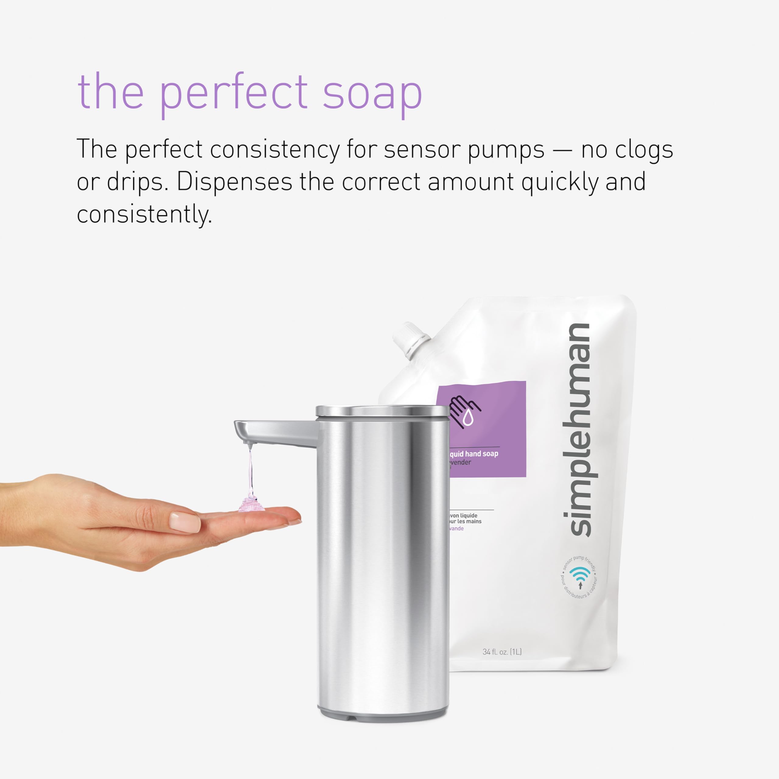 Foto 6 pulgar | Recambio De Jabón Líquido Para Manos Simplehuman, Sin Fragancia, 1 L X 6 - Venta Internacional.