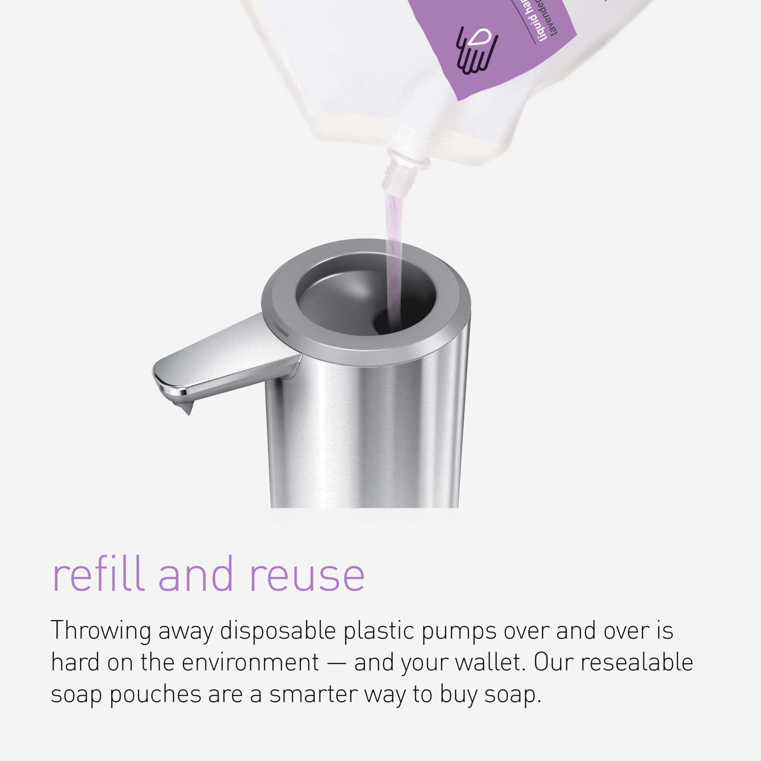 Foto 8 pulgar | Recambio De Jabón Líquido Para Manos Simplehuman, Sin Fragancia, 1 L X 6 - Venta Internacional.