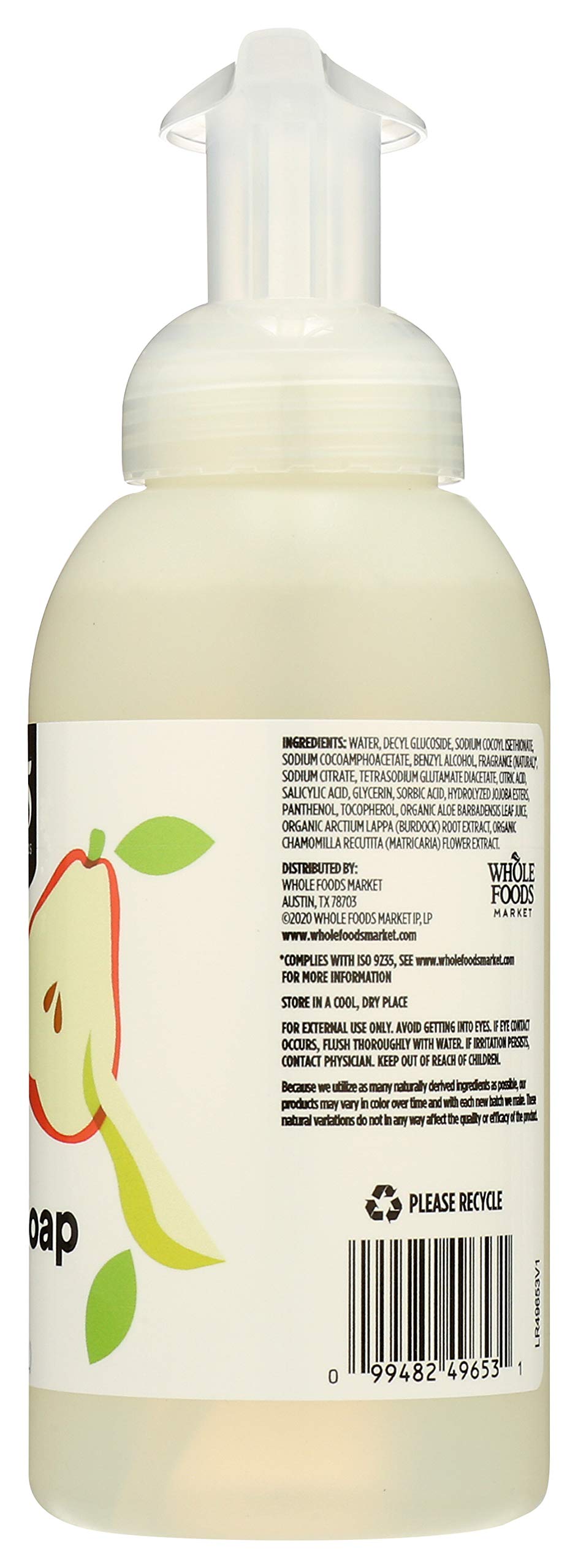 Foto 4 pulgar | Jabón De Manos 365 De Whole Foods Market Foaming Anjou Pear 360 Ml - Venta Internacional.