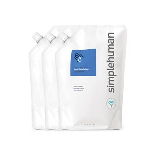 Foto 1 | Recambio De Jabón De Manos Simplehuman Spring Water, 1 Litro (paquete De 3) - Venta Internacional.