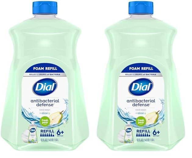 Foto 2 pulgar | Dial De Recarga De Jabón De Manos Antibacteriano Fresh Pear, 1,5 L (paquete De 2) - Venta Internacional.