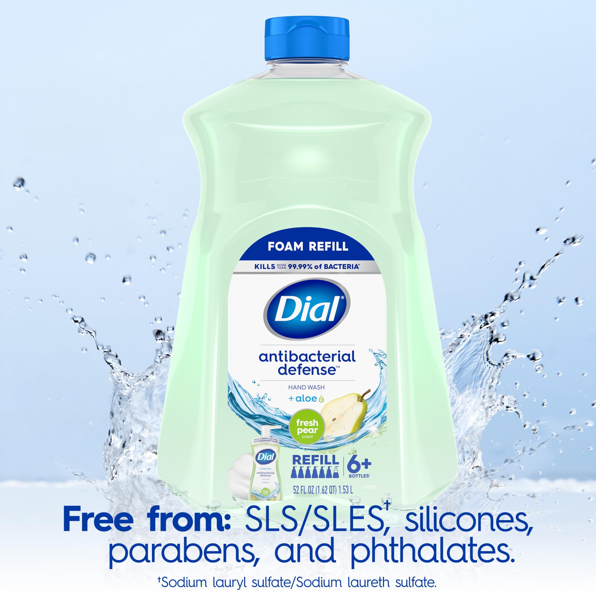 Foto 6 pulgar | Dial De Recarga De Jabón De Manos Antibacteriano Fresh Pear, 1,5 L (paquete De 2) - Venta Internacional.